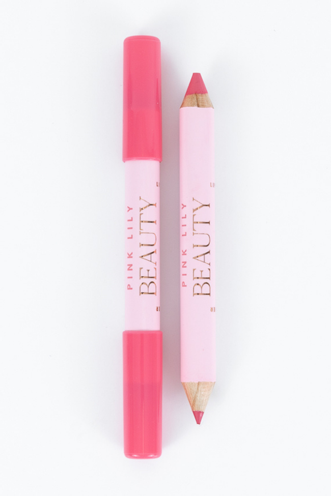 Pink Lily Beauty Double Bloom Dual Lipstick & Lip Liner - Cotton Candy Outlet Largest Supplier