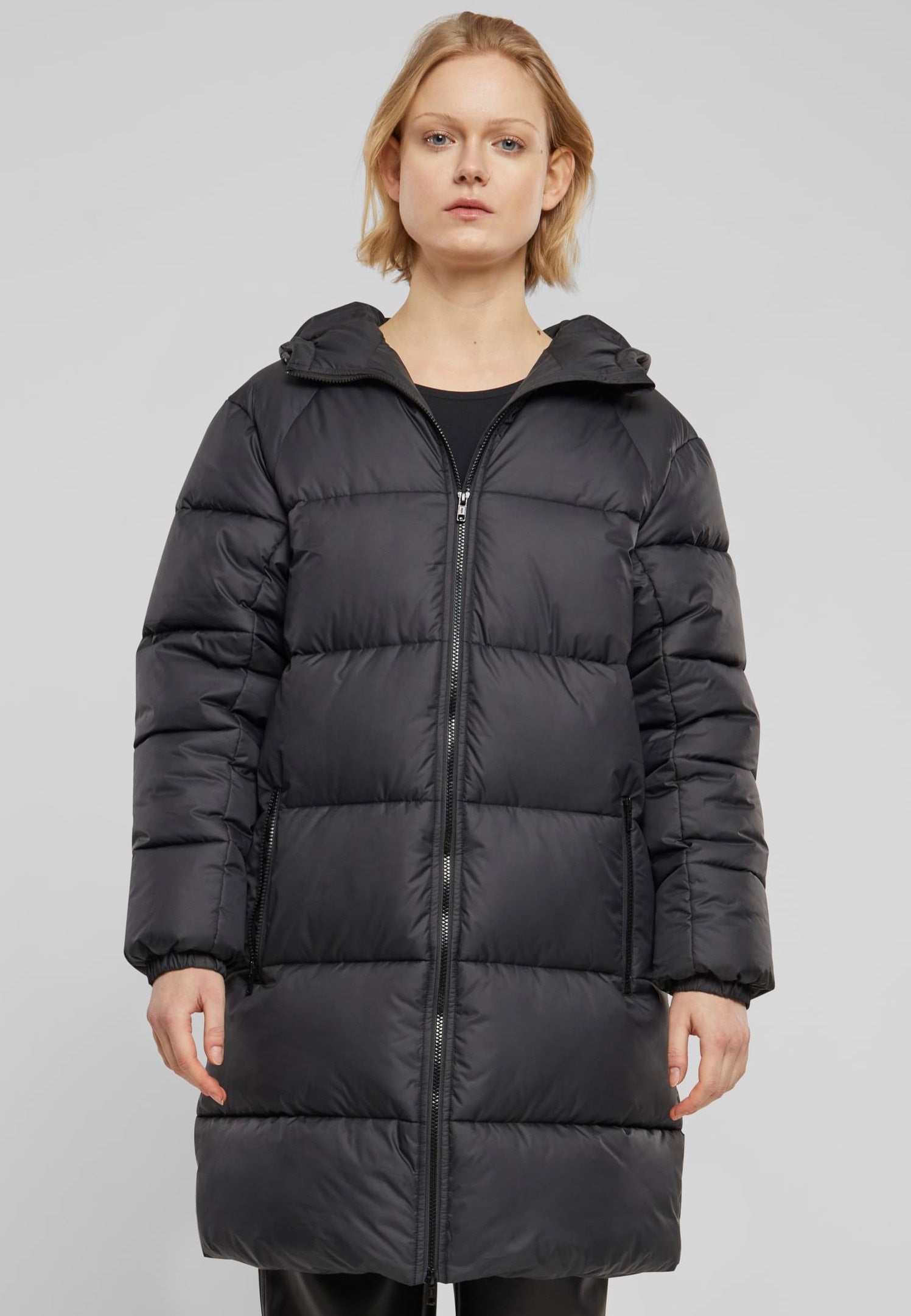 Urban Classics - Ladies Long Puffer Black - Jacket Free Shipping Marketable