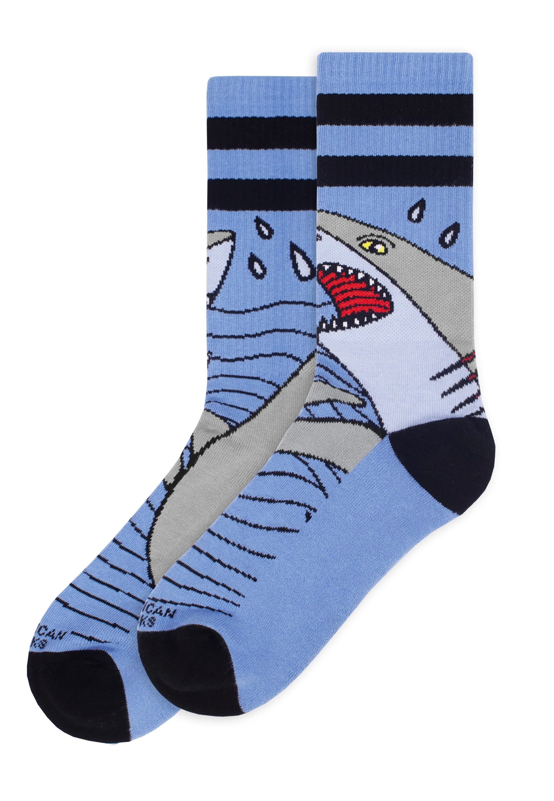 American Socks - Shark Strike Mid High Purple - Socks Best Pices Cheap Pice