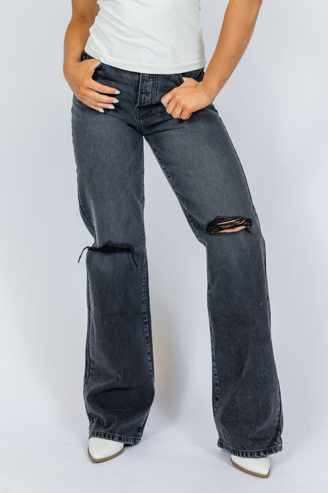 Jaslyn Black Denim Jeans Free Shipping Nicekicks