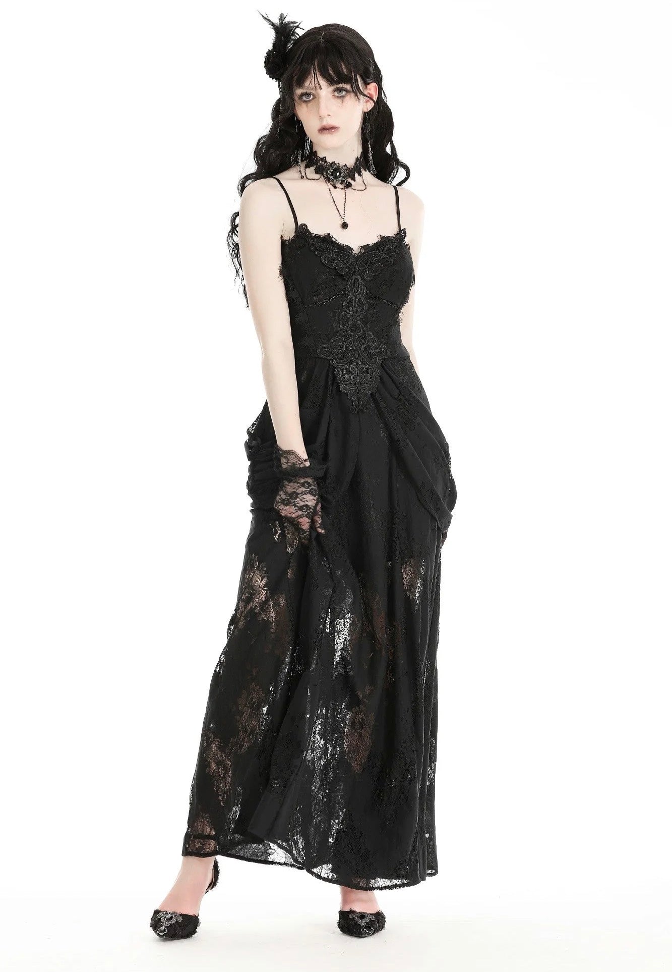 Dark In Love - Gothic Elegant Lace Black - Dress Cheap Sale Now