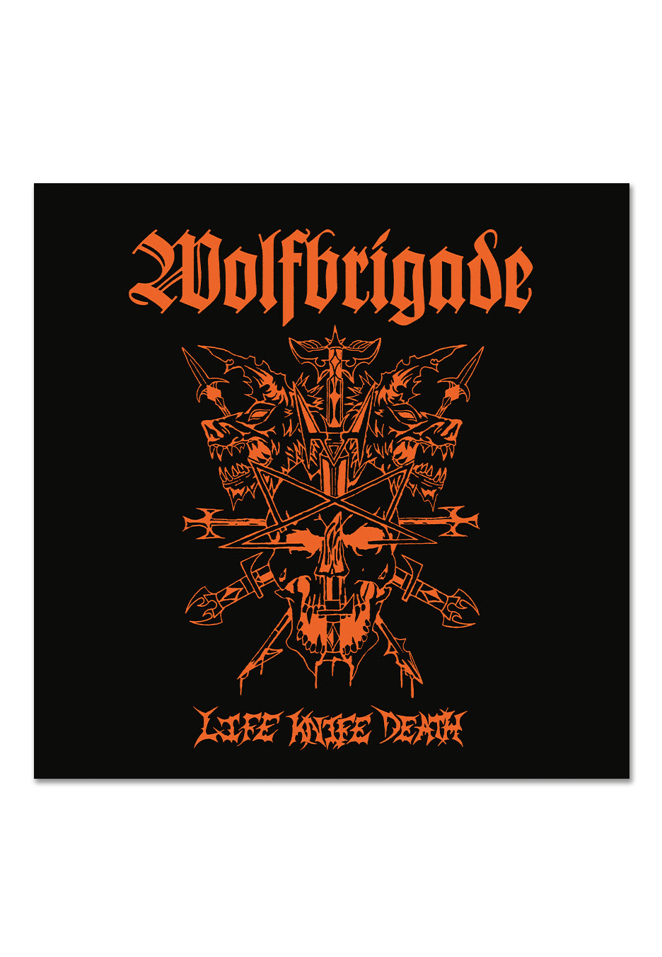 Wolfbrigade - Life Knife Death Orange - Marbled Vinyl Sale With Paypal