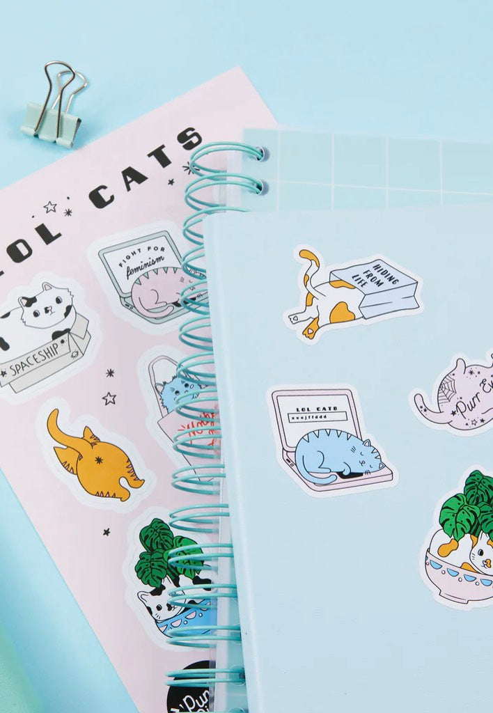 Punky Pins - LOL Cats Vinyl A5 - Sticker Set Good Selling Online