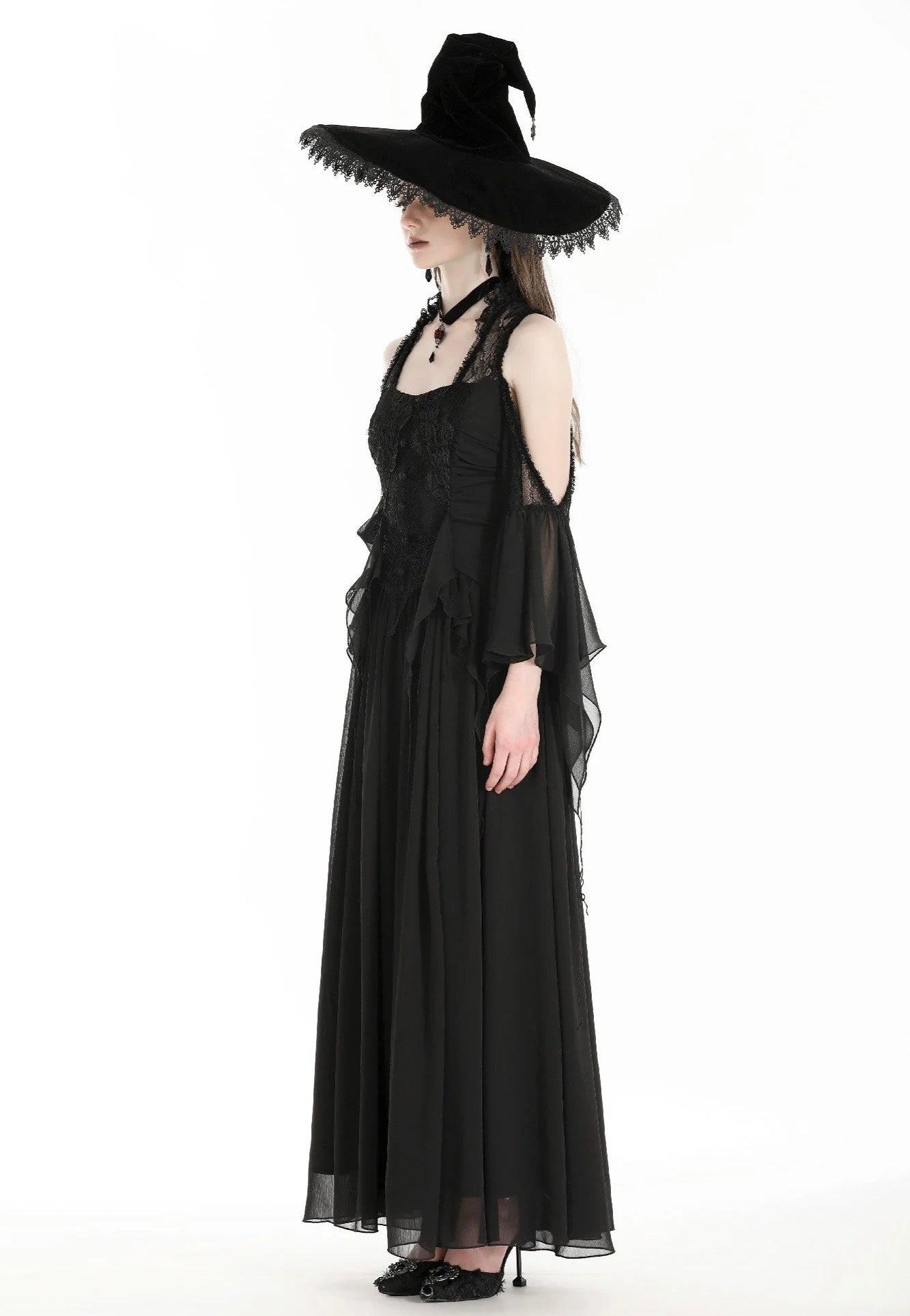 Dark In Love - Halloween Witch Off Shoulder Black - Dress Geniue Stockist Cheap Pice