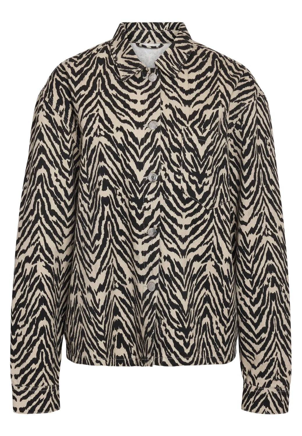 Noisy May - Marley Zebra Print Ecru - Jeans Jacket For Cheap