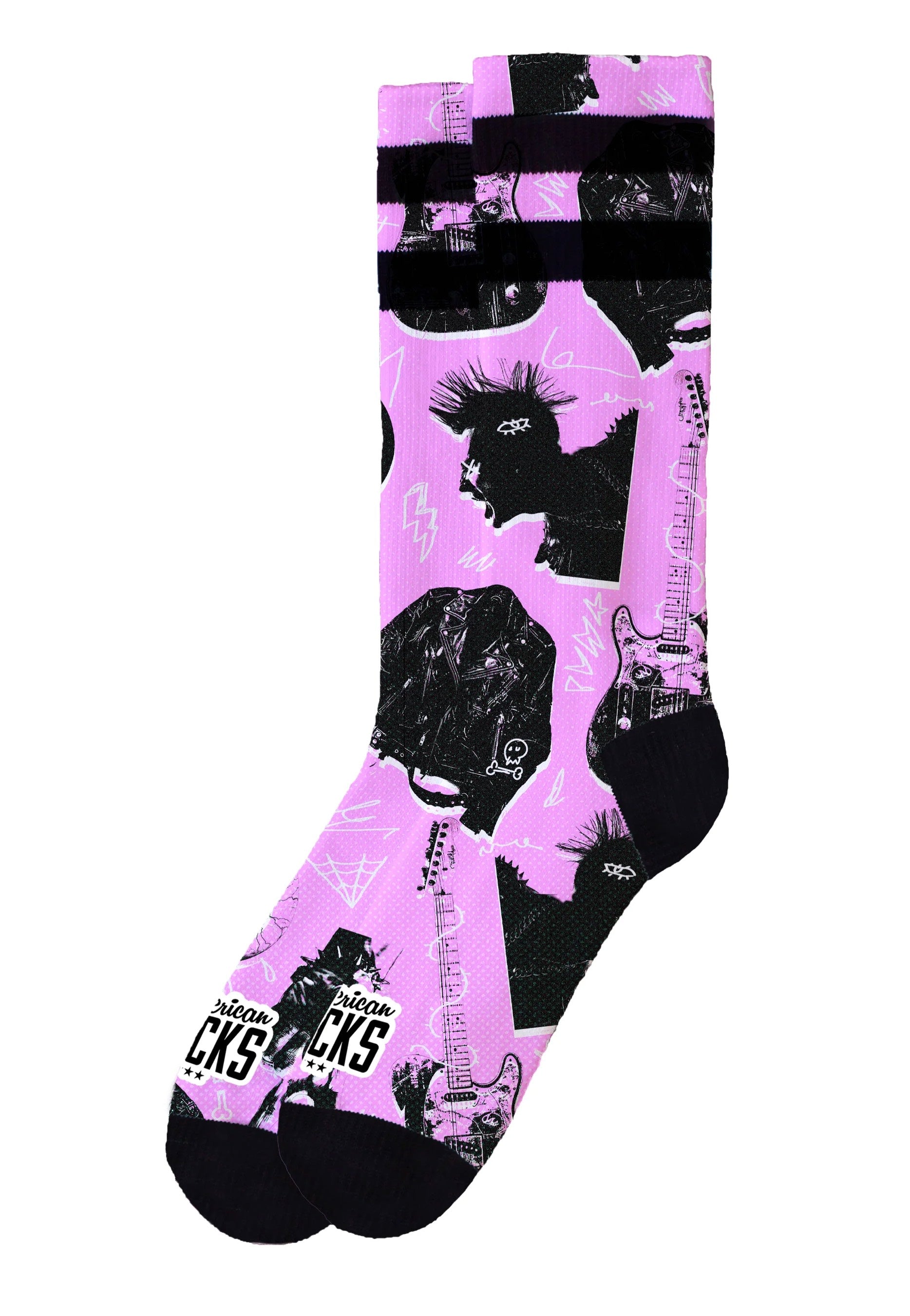 American Socks - Street Riot Mid High Pink - Socks Best Sale For Sale