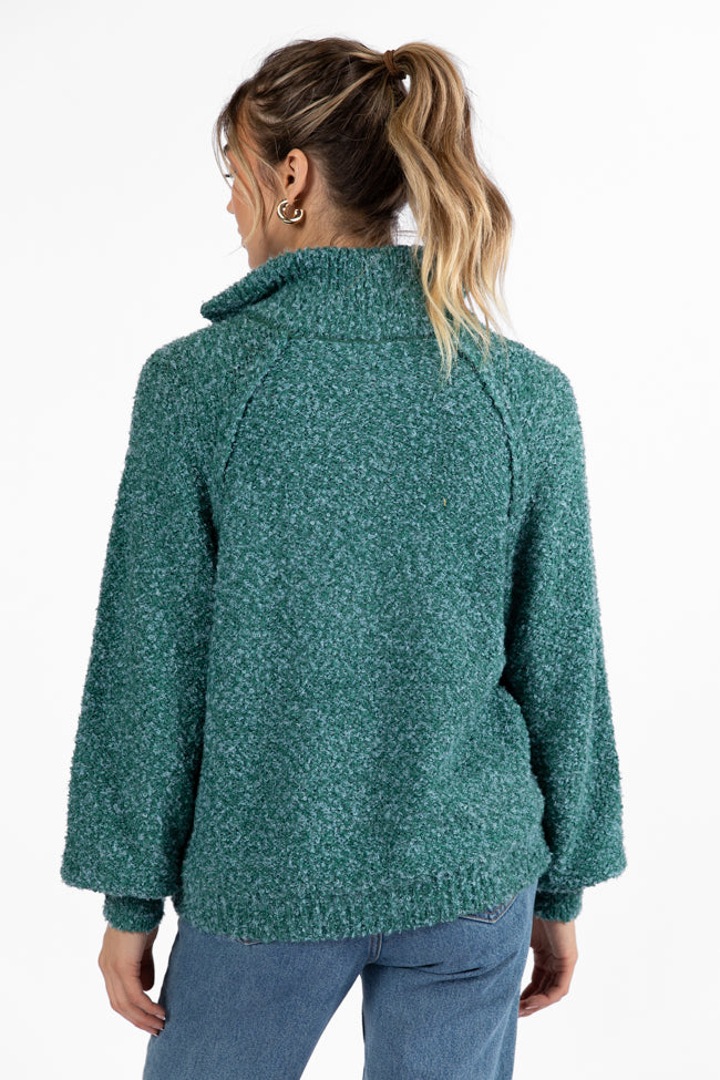 Signature Move Green Fuzzy Quarter Zip Pullover SALE Buy Cheap Popular