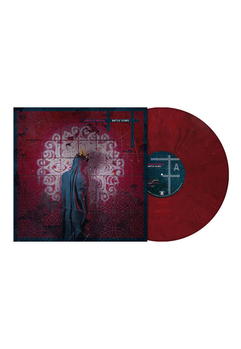 Kings Of Mercia - Battle Scars Red Opaque White/Black - Marbled Vinyl Limited Edition Cheap Pice