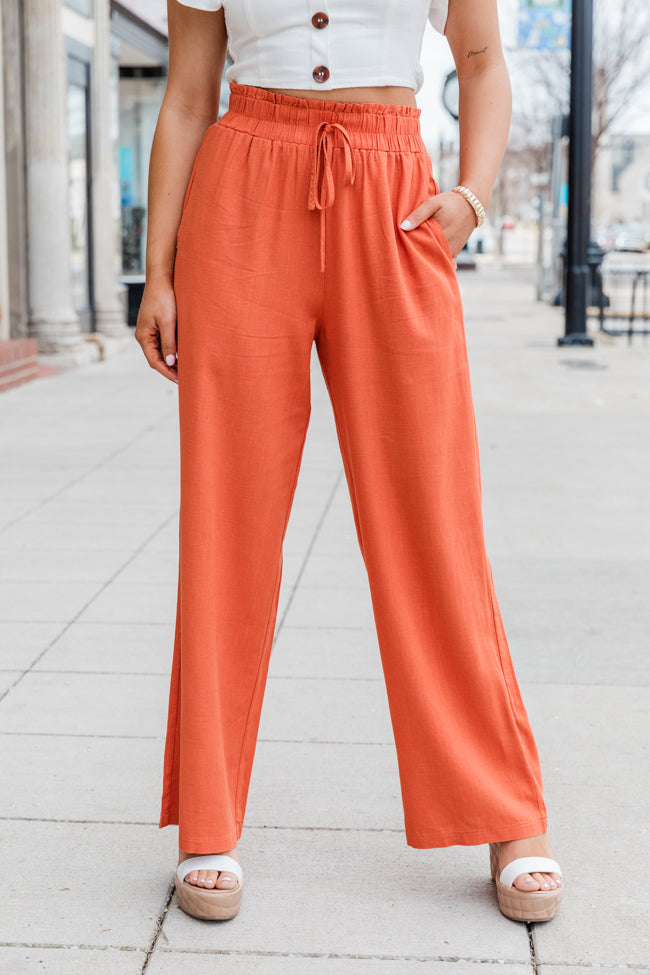 About Time Rust Pull On Pants FINAL SALE Popular Online