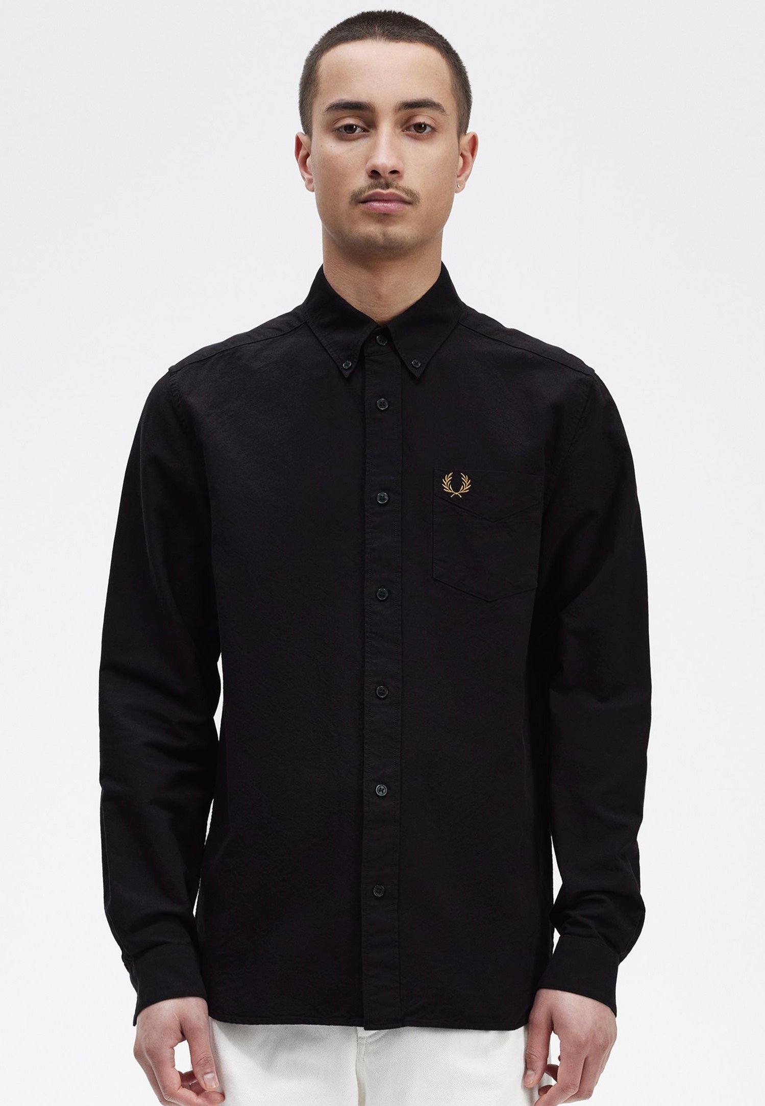 Fred Perry - Oxford Black - Shirt Free Shipping Pick A Best