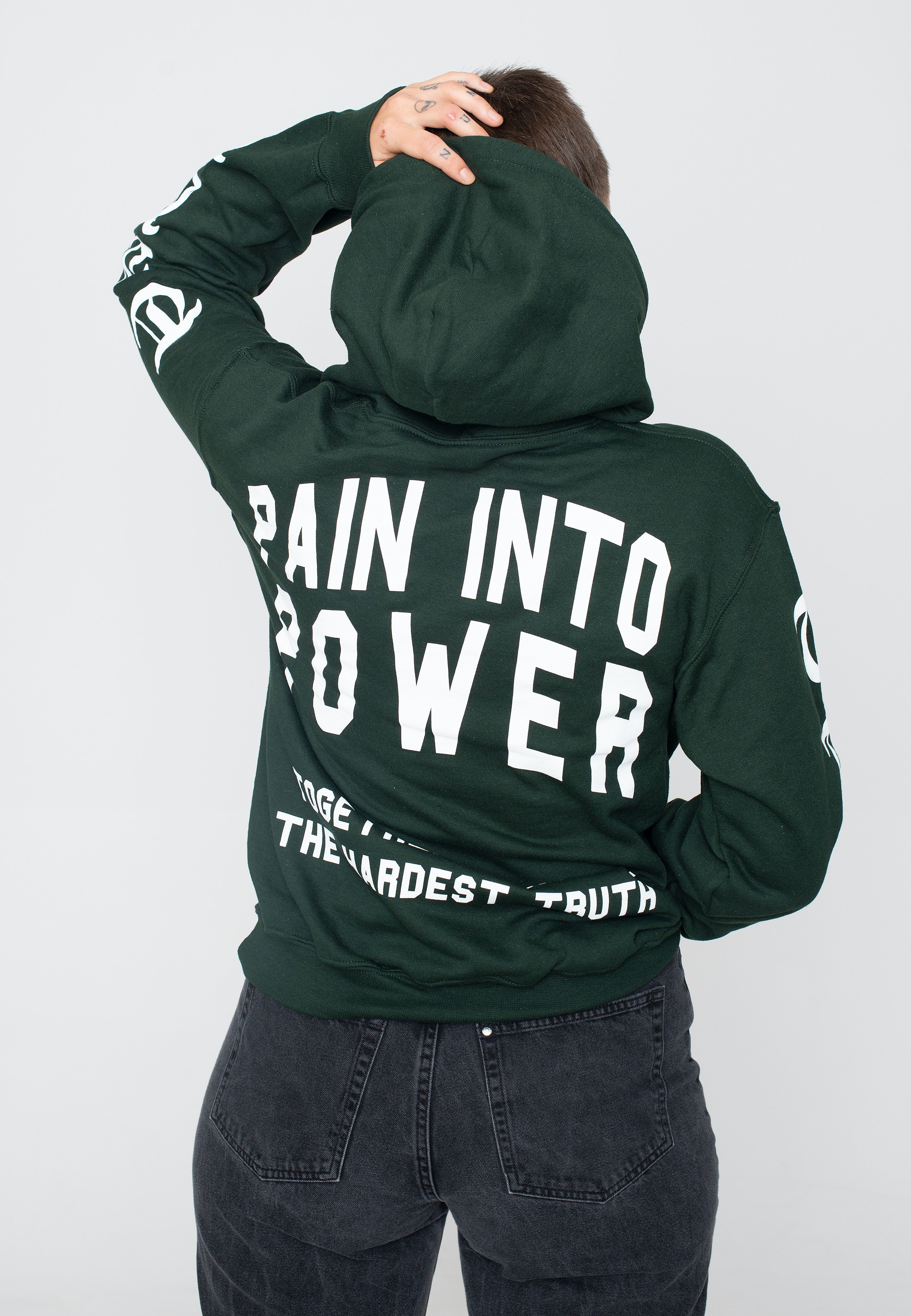 Terror - Pain Into Power Forest Green - Hoodie Inexpensive For Sale