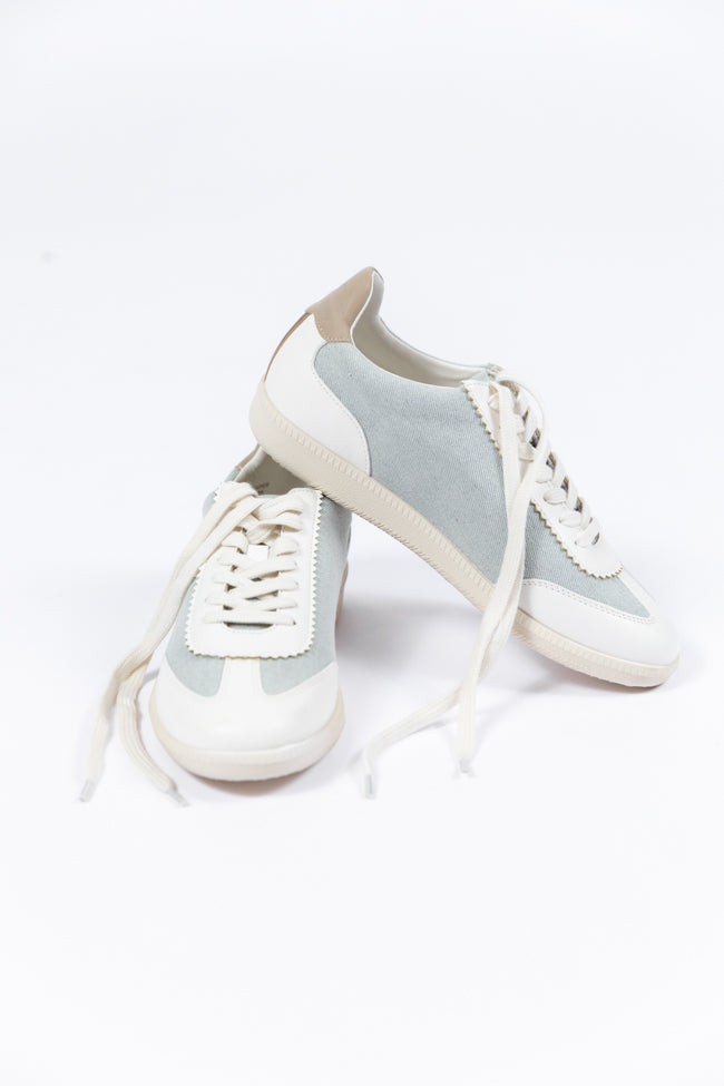 Tiffany Light Blue Denim Swirl Sneaker Excellent Online