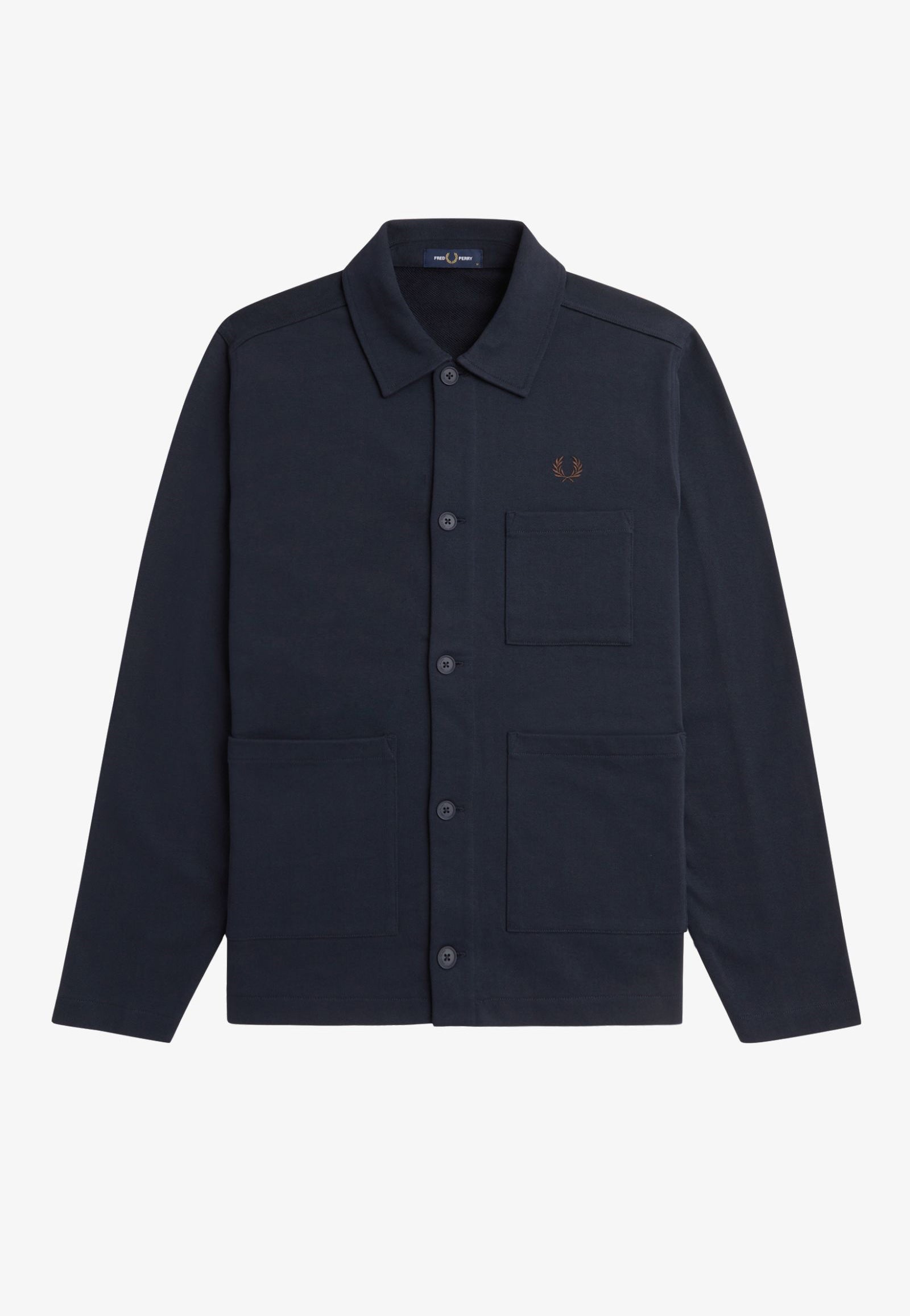 Fred Perry - Heavyweight Sweat Navy - Jacket Cheap Sale Discounts