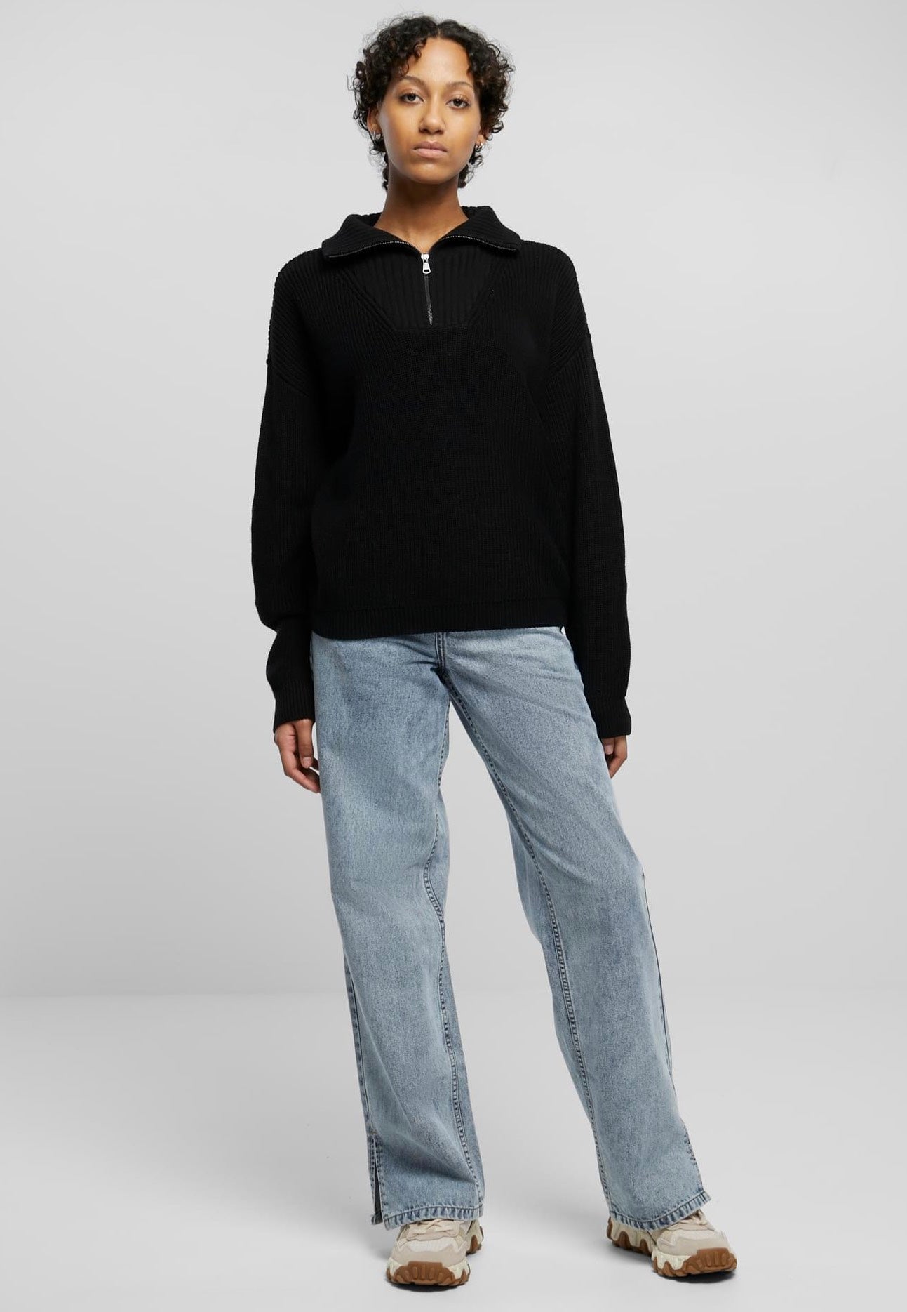 Urban Classics - Oversized Knit Black - Pullover Good Selling Cheap Online