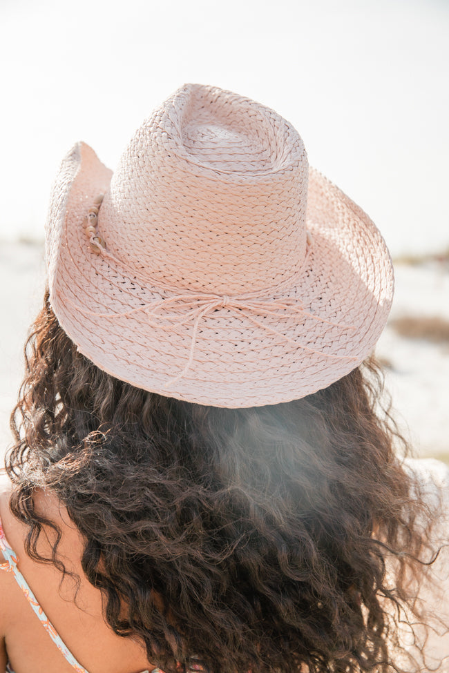 Beach Girl Light Pink Shell Cowboy Hat Buy Cheap Pay With Paypal