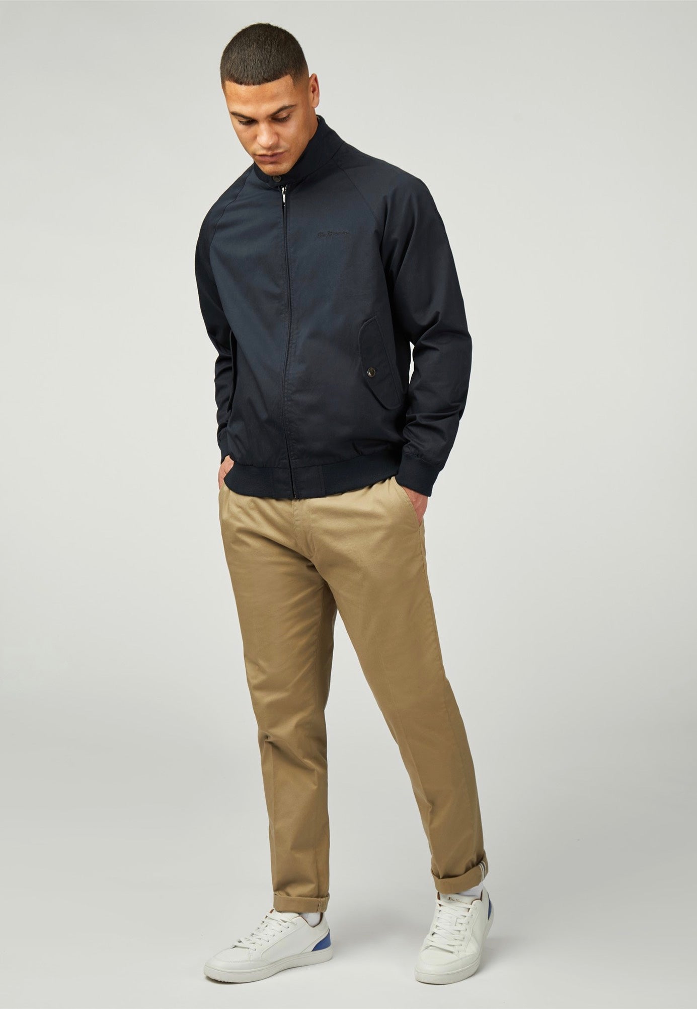 Ben Sherman - Signature Harrington Dark Navy - Jacket Online Online Original