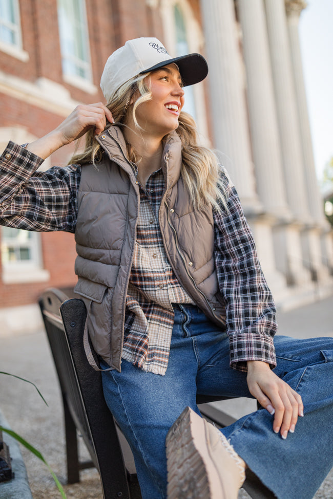 About Tomorrow Black Mixed Media Plaid Button Down Top FINAL SALE Finishline Cheap Online