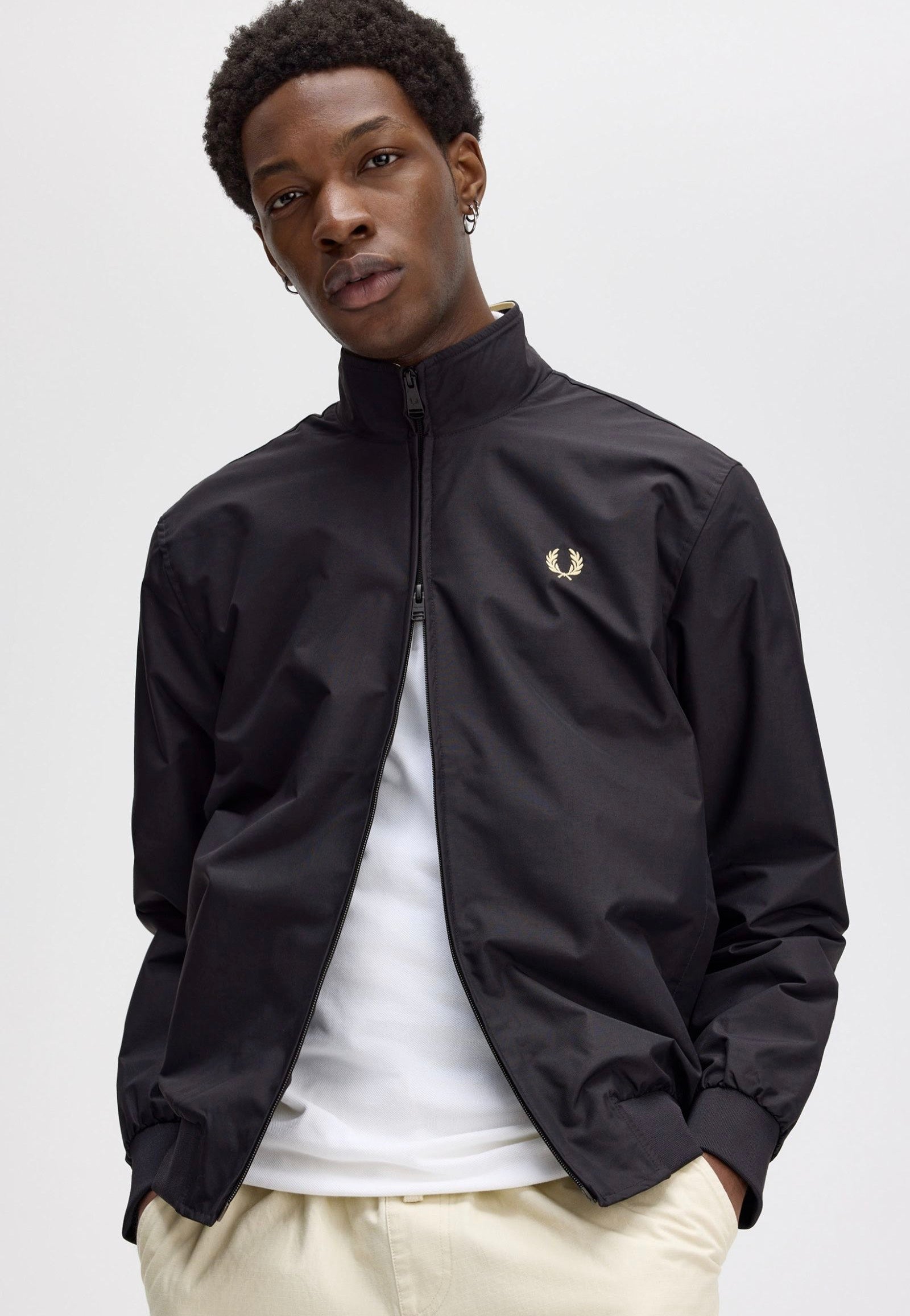 Fred Perry - The Brentham Black - Jacket Cheap 2025 Newest