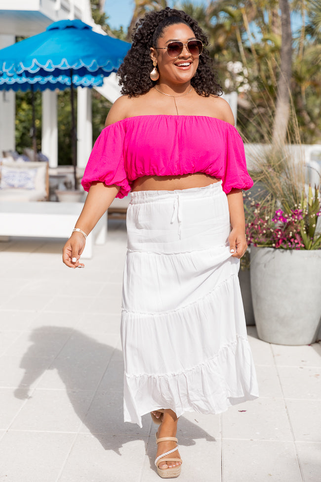 Day By Day Ivory Midi Skirt For Cheap