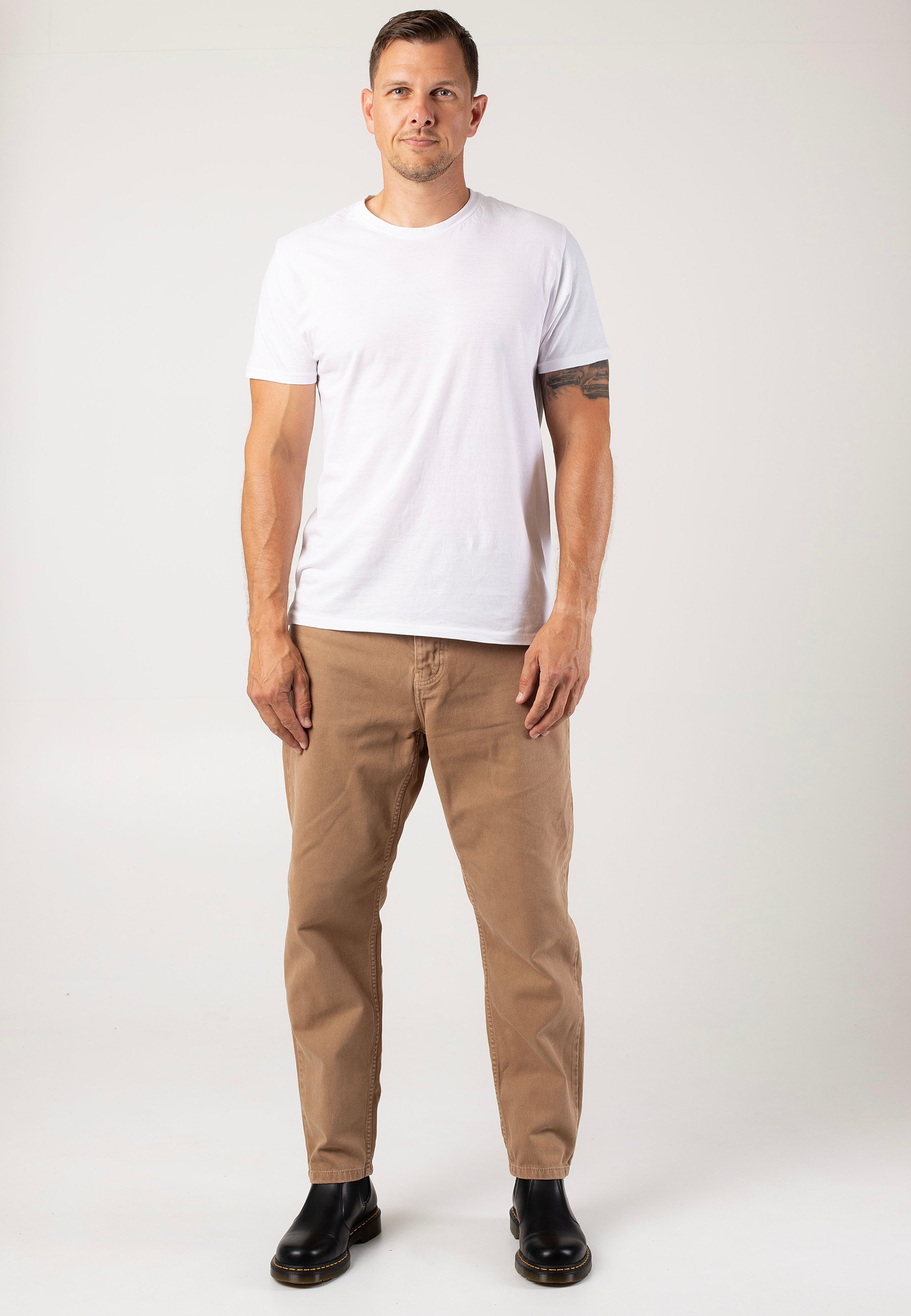 Carhartt WIP - Newel Stone Dyed Peanut - Pants Cheap Online Store