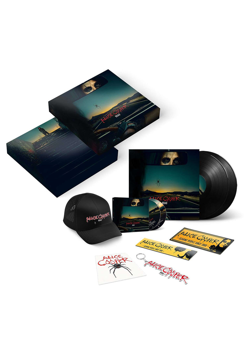 Alice Cooper - Road Ltd. Boxset - 2 Vinyl + CD + Blu-Ray Wholesale Pice