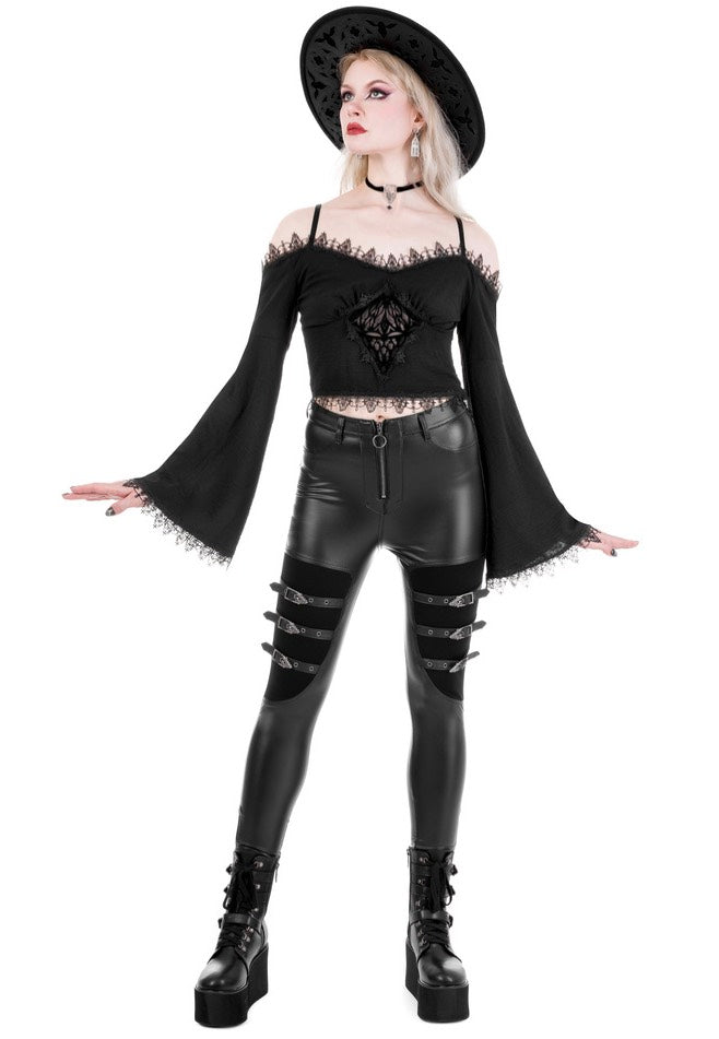 Restyle - Cathedralis Buckle Black - Pants Outlet Extremely