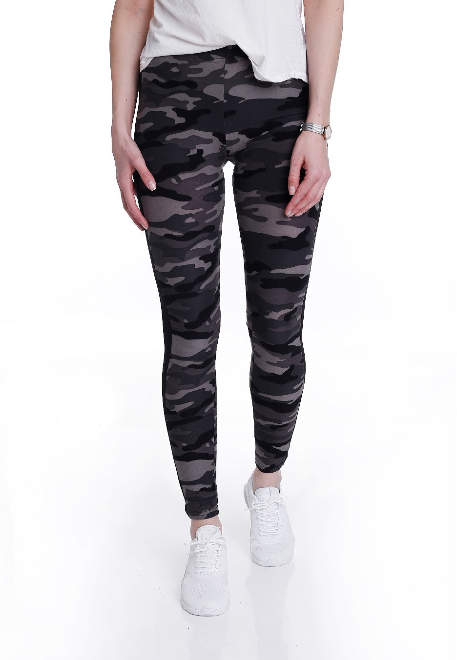 Urban Classics - Camo Stripe Darkcamo/Black - Leggings Shop For Cheap Pice