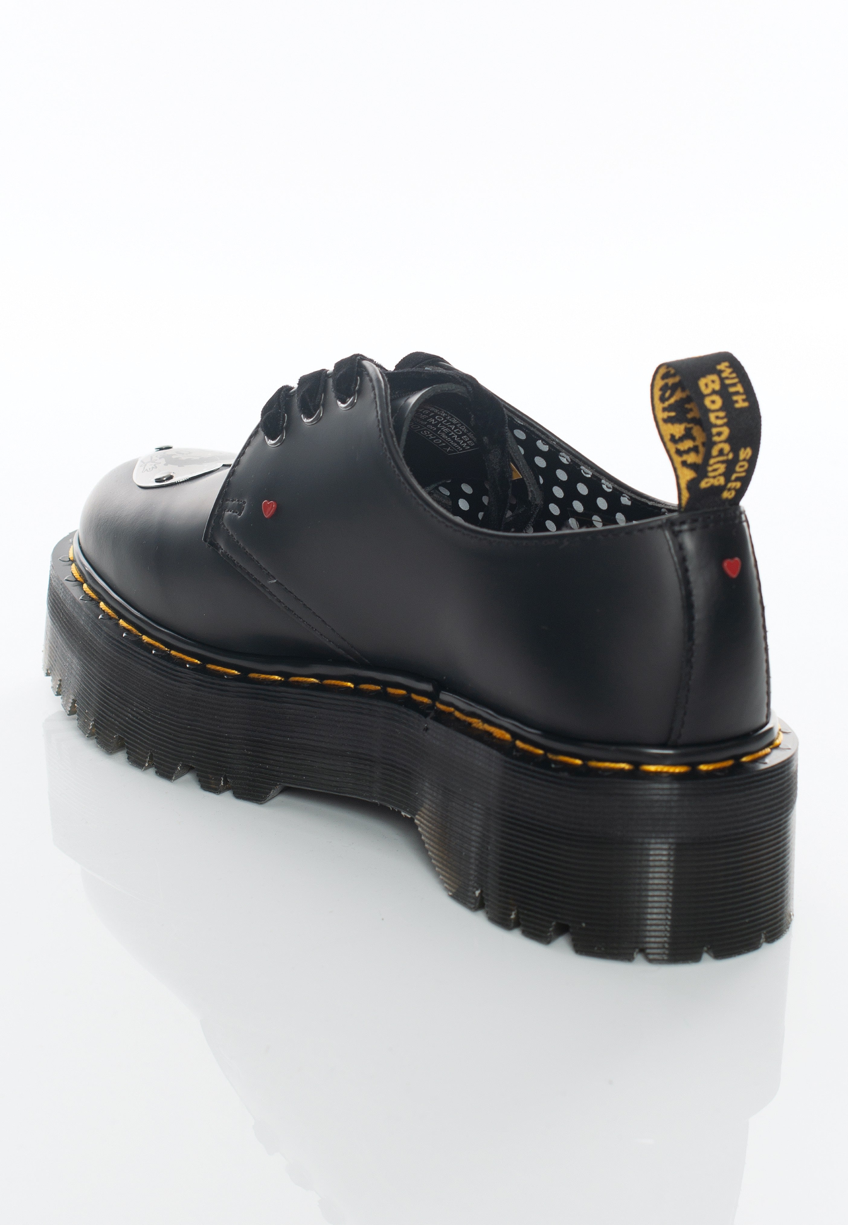 Dr. Martens x Betty Boop - 1461 Quad Black Smooth - Girl Shoes Outlet Classic