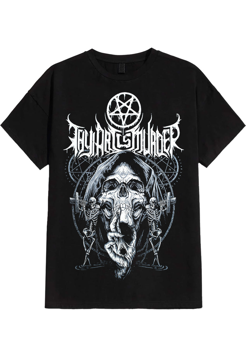 Thy Art Is Murder - Skull Pentagram - T-Shirt Cheap 100% Original