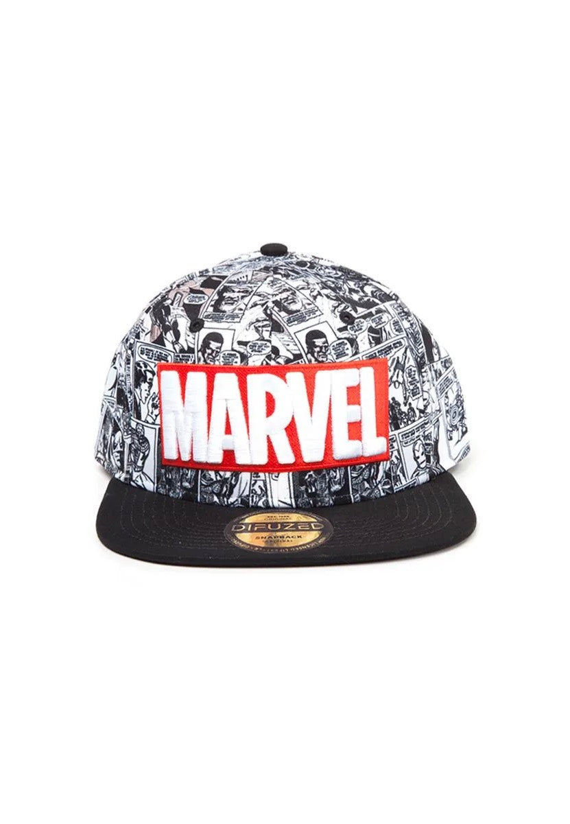 Marvel Comics - Classic Logo White/Black - Cap Discount Great Deals