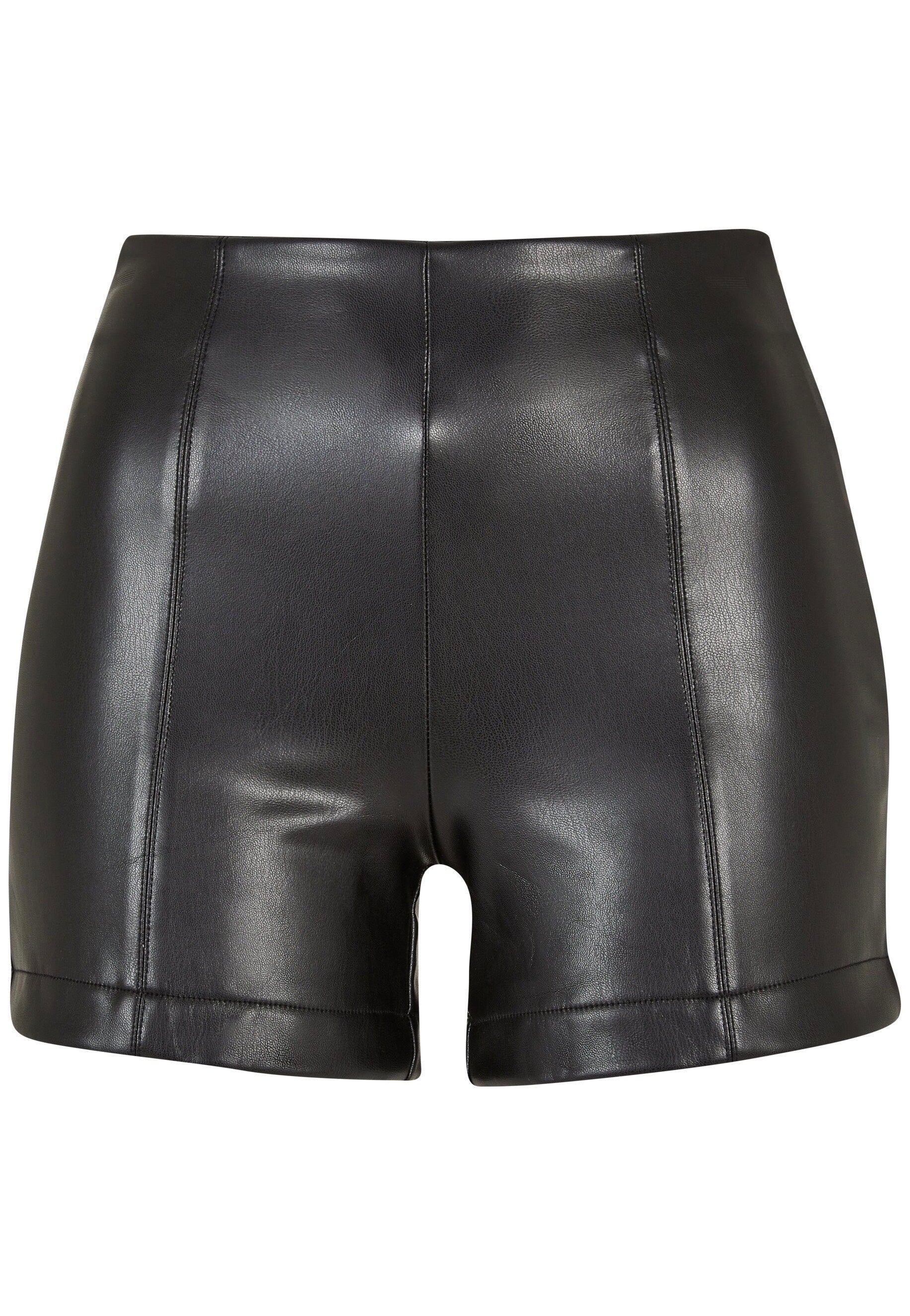 Urban Classics - Ladies Synthetic Leather Black - Shorts Sale Comfortable