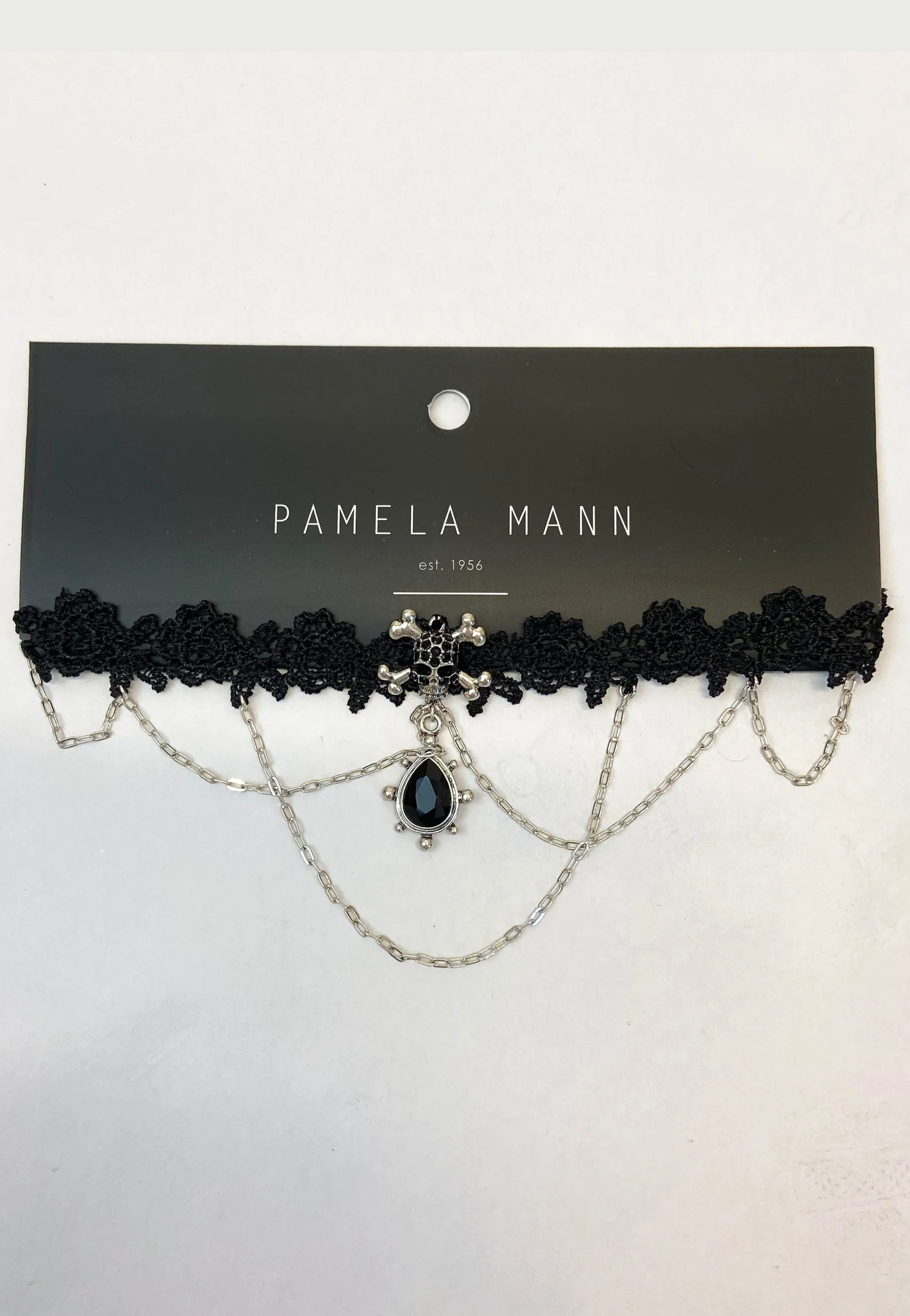 Pamela Mann - Mini Skull Lace Black - Choker Cheap Pice