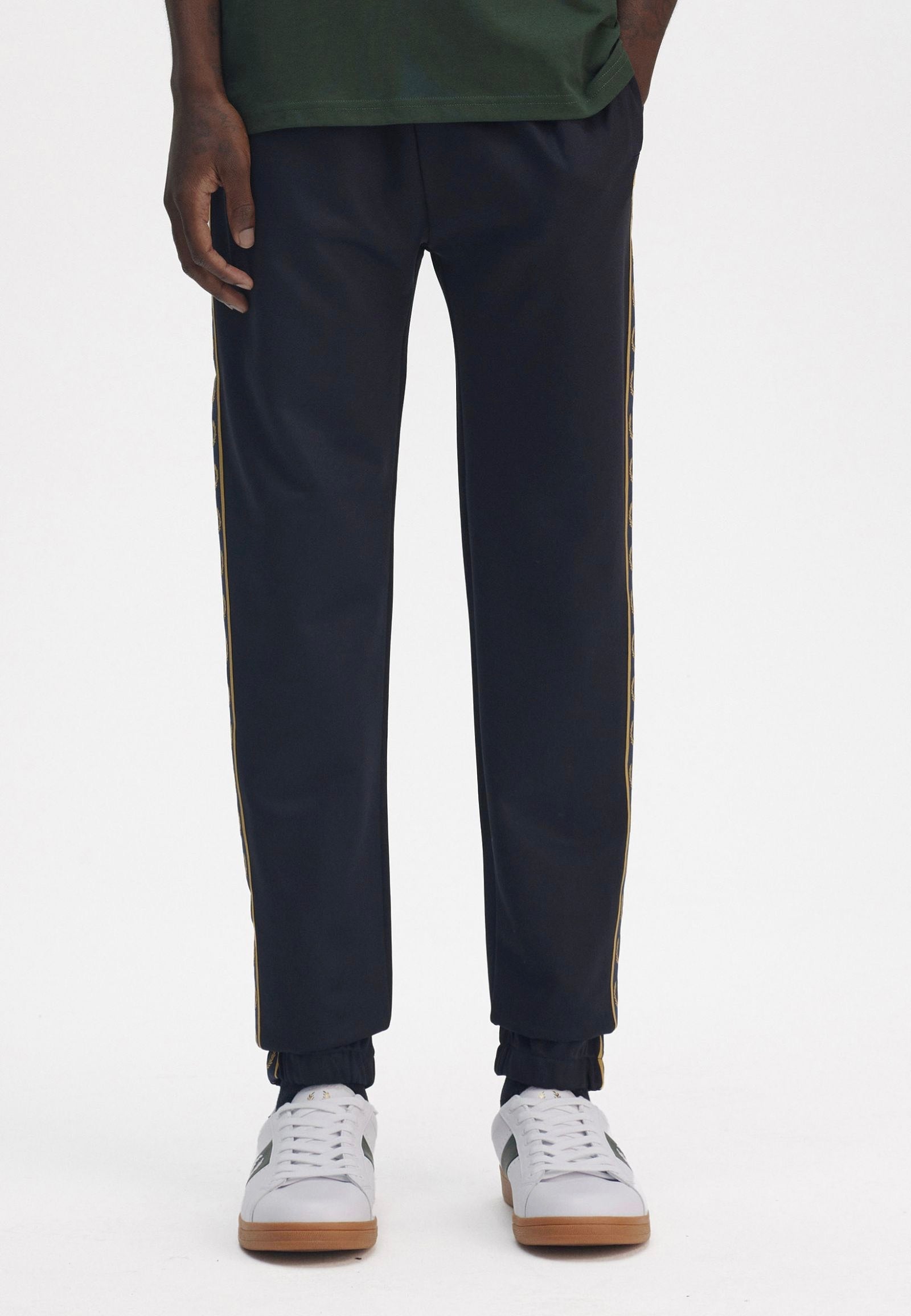 Fred Perry - Contrast Tape Track Navy/Honeycomb - Pants Clearance Free Shipping