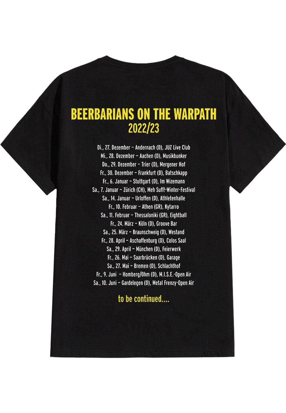 Tankard - Beerbarians Tourshirt - T-Shirt Discount Shop For