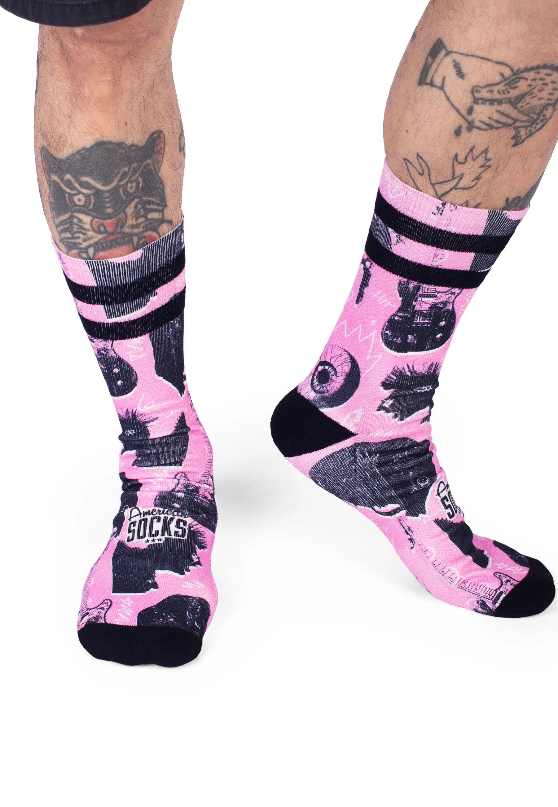 American Socks - Street Riot Mid High Pink - Socks Best Sale For Sale