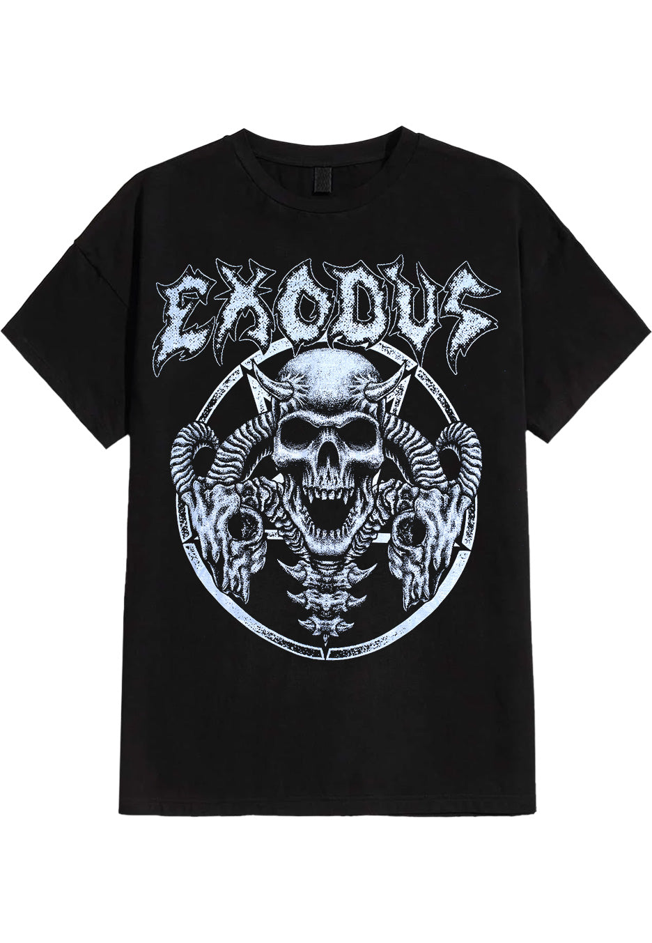 Exodus - Horns Skull - T-Shirt Cheap Sale With Mastercard