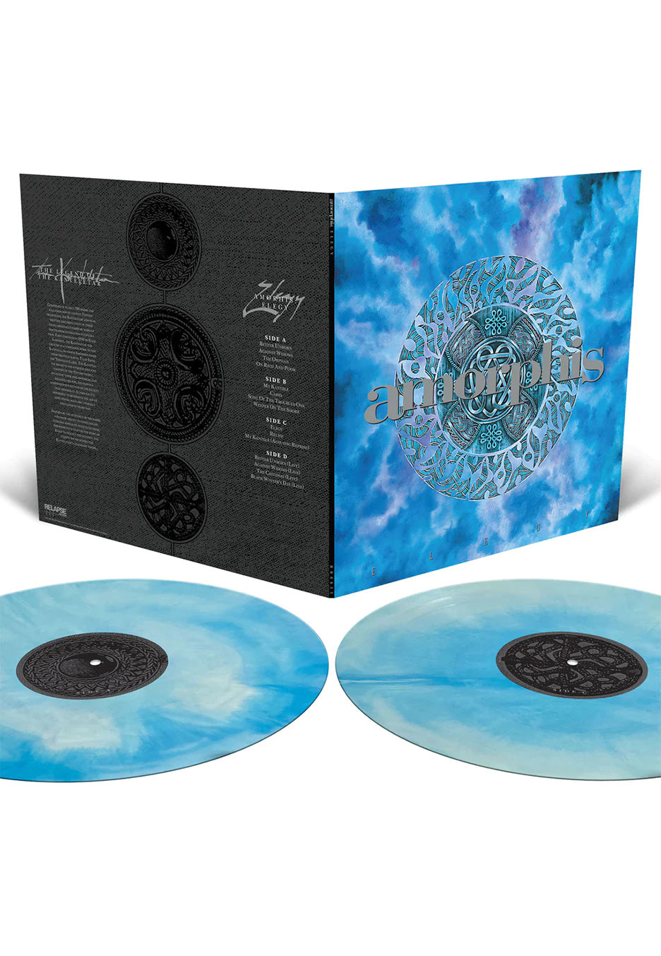 Amorphis - Elegy Ltd. Blue & White Galaxy - Colored 2 Vinyl Many Kinds Of Cheap Pice