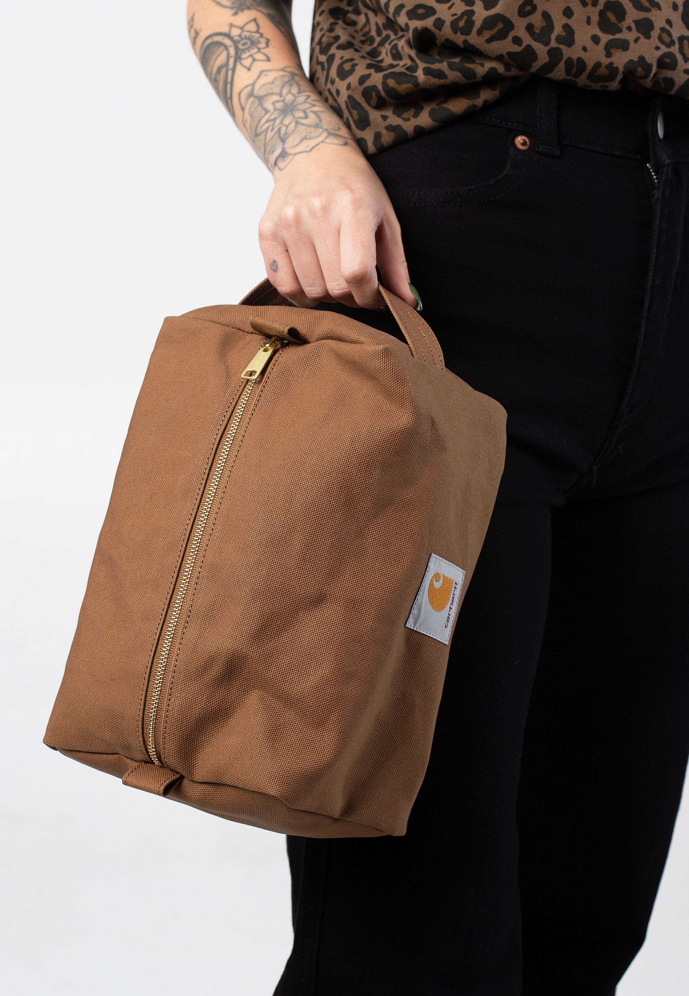 Carhartt WIP - Canvas Hamilton Brown - Washbag Free Shipping Buy