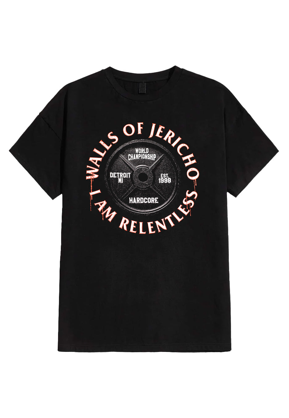 Walls Of Jericho - Bloody Barbell - T-Shirt Authentic