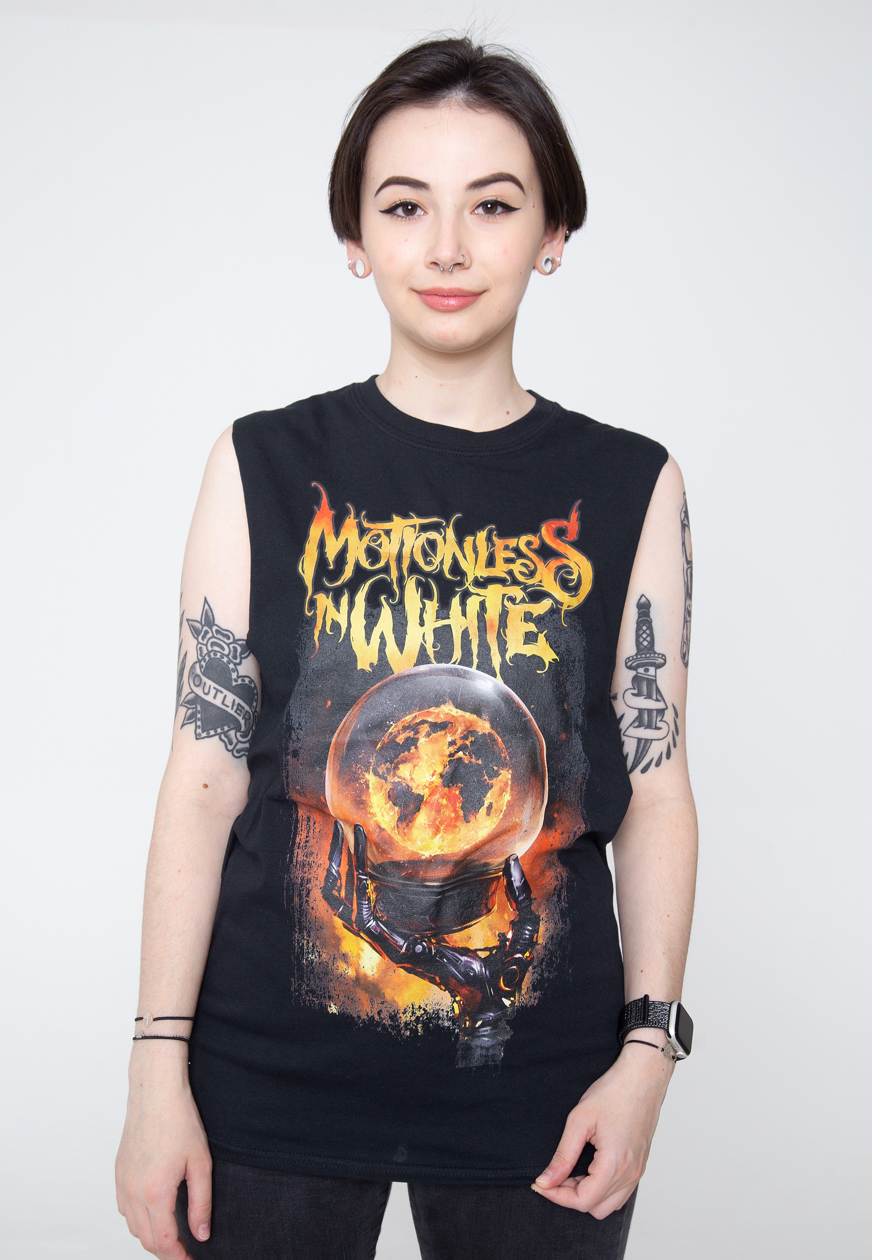 Motionless In White - Glass Sphere - Sleeveless Free Shipping 2025