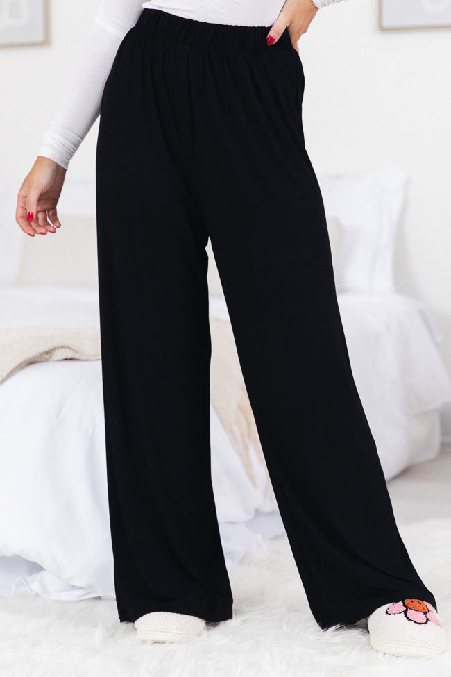 What You Have Black Flowy Lounge Pants Sale Cost