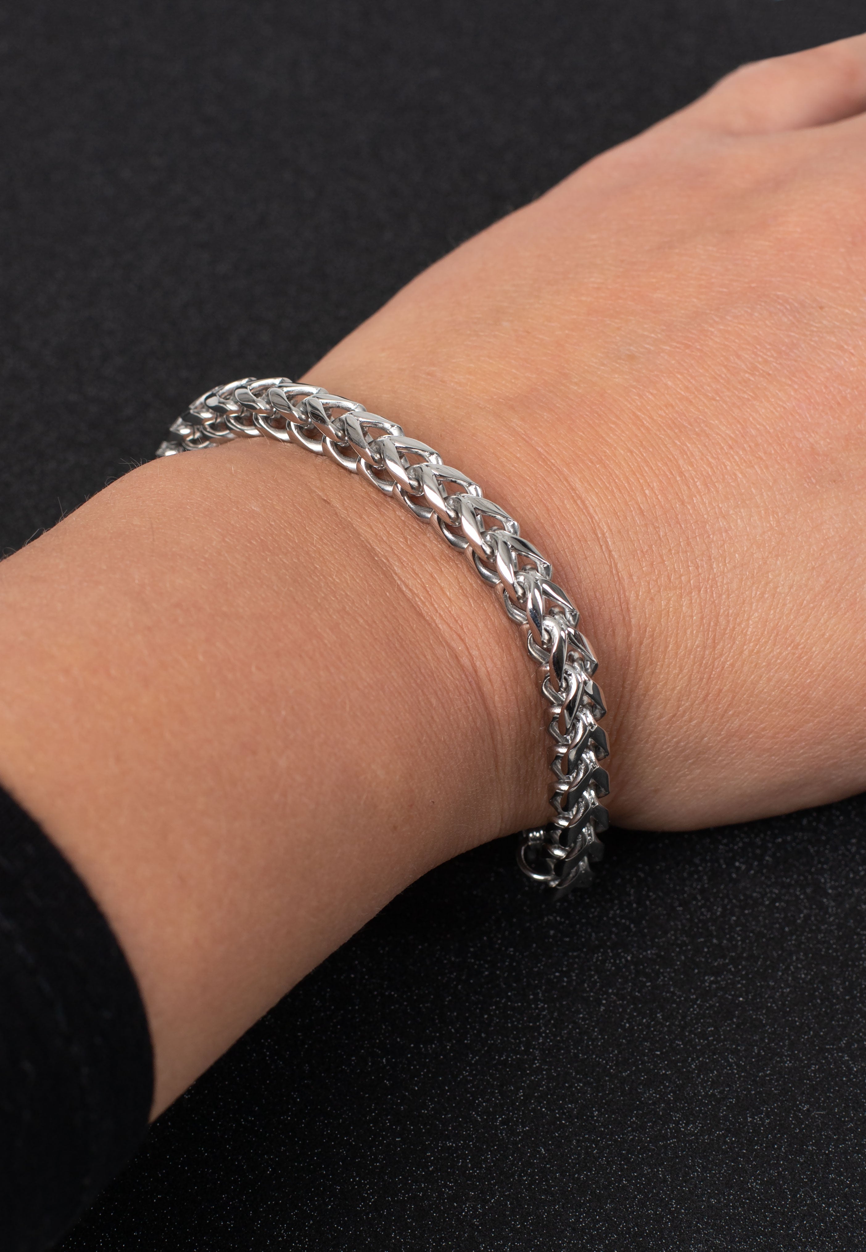 Wildcat - Braided Square Silver - Bracelet Low Pice Fee Shipping