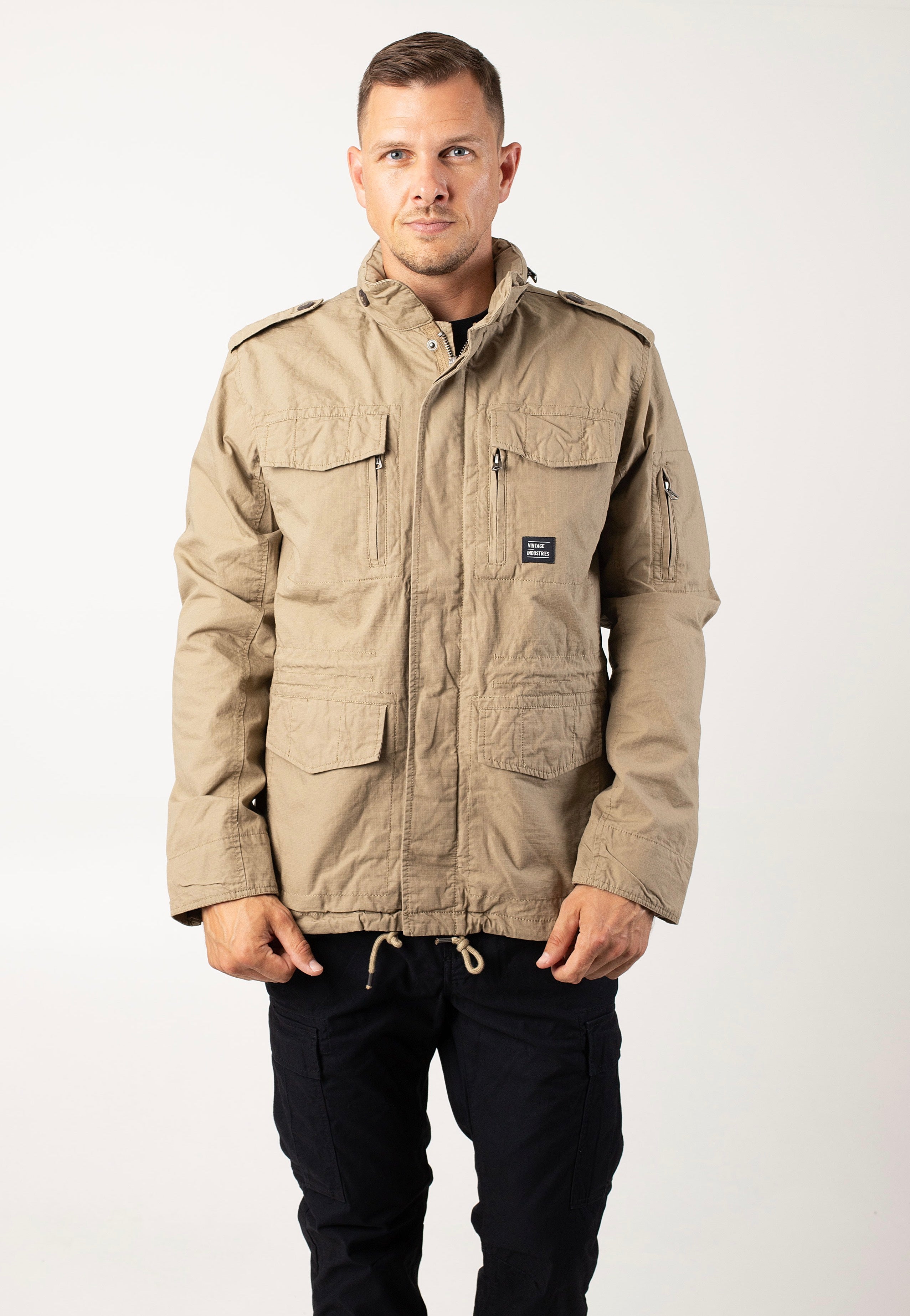 Vintage Industries - Cranford Dark Khaki - Jacket Hot Sale Online