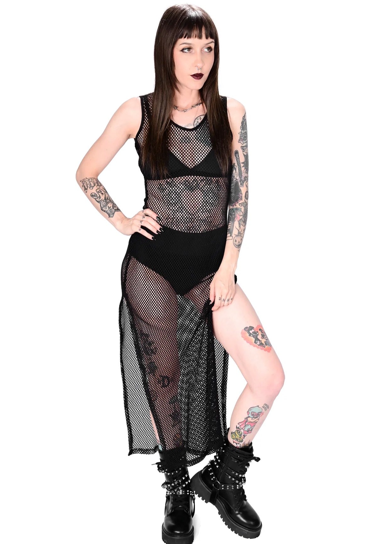 Foxblood - Reversible Fishnet - Dress Extremely Cheap Online