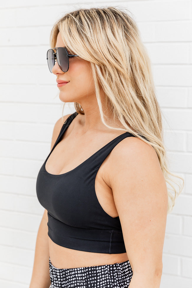 Finish Line Black Sports Bra FINAL SALE For Cheap Cheap Online