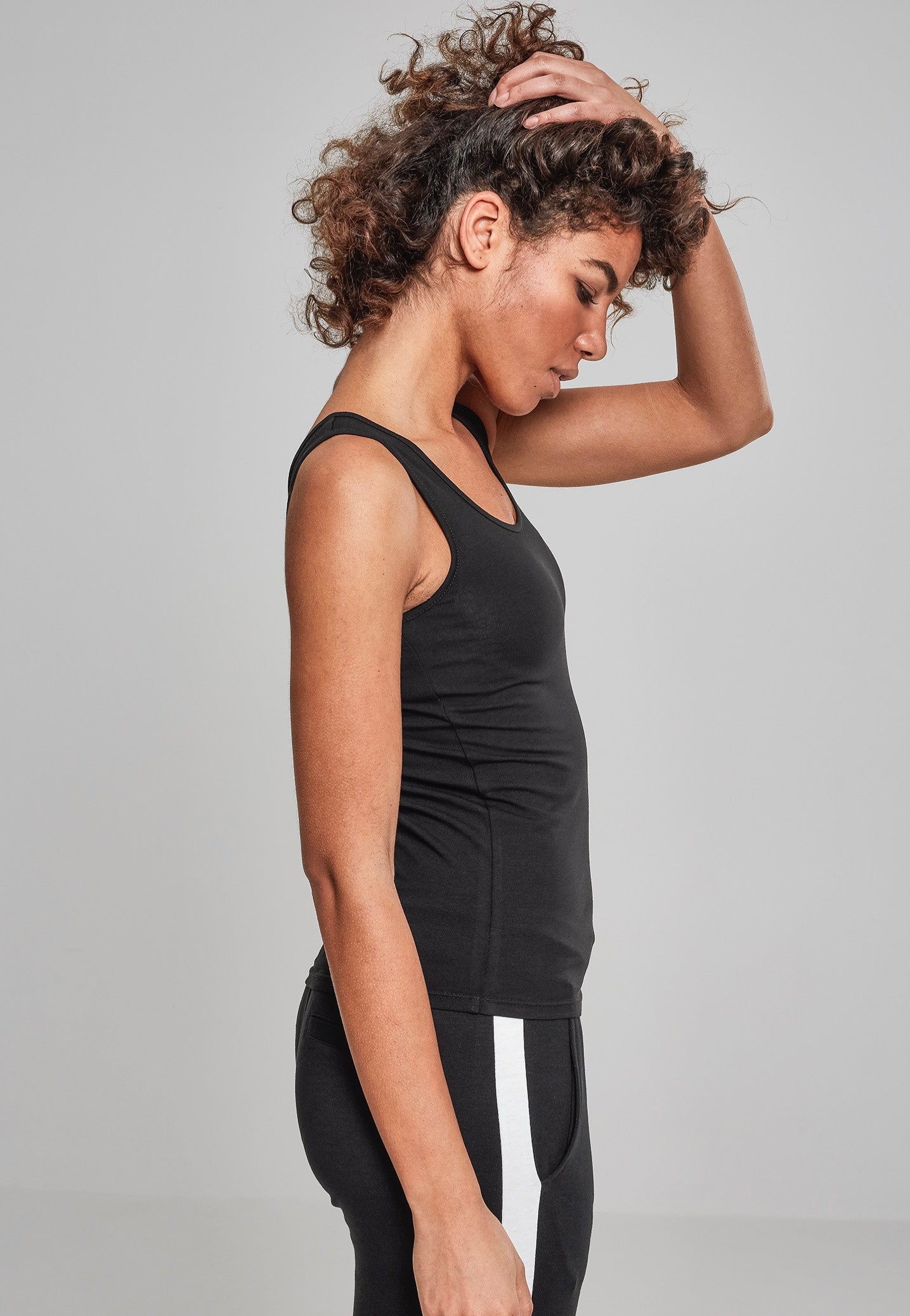 Urban Classics - Basic Stretch Pack Of 2 Black - Tank Explore Online