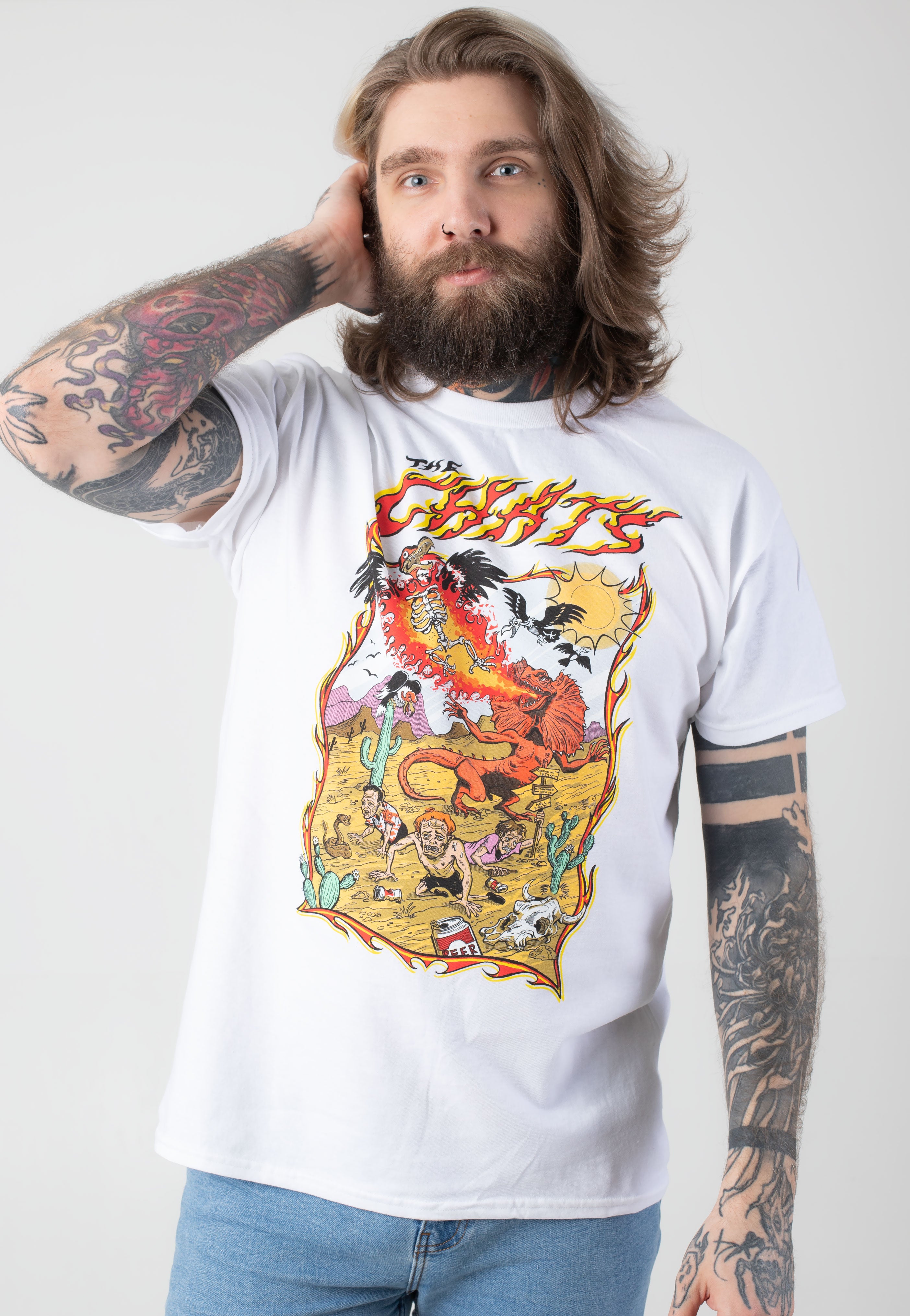 The Chats - Lizard Breath White - T-Shirt Best Sale Online