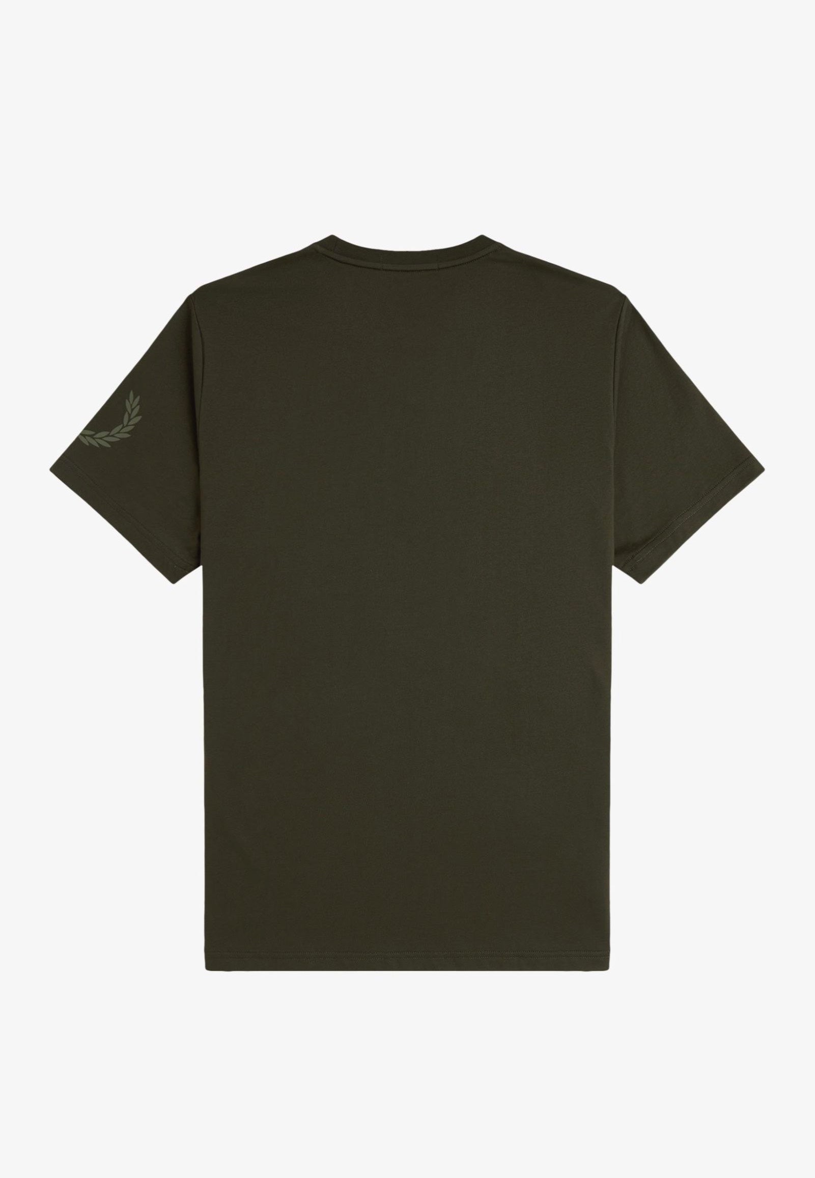 Fred Perry - Double Branded Graphic Hunting Green - T-Shirt Discount Big Sale