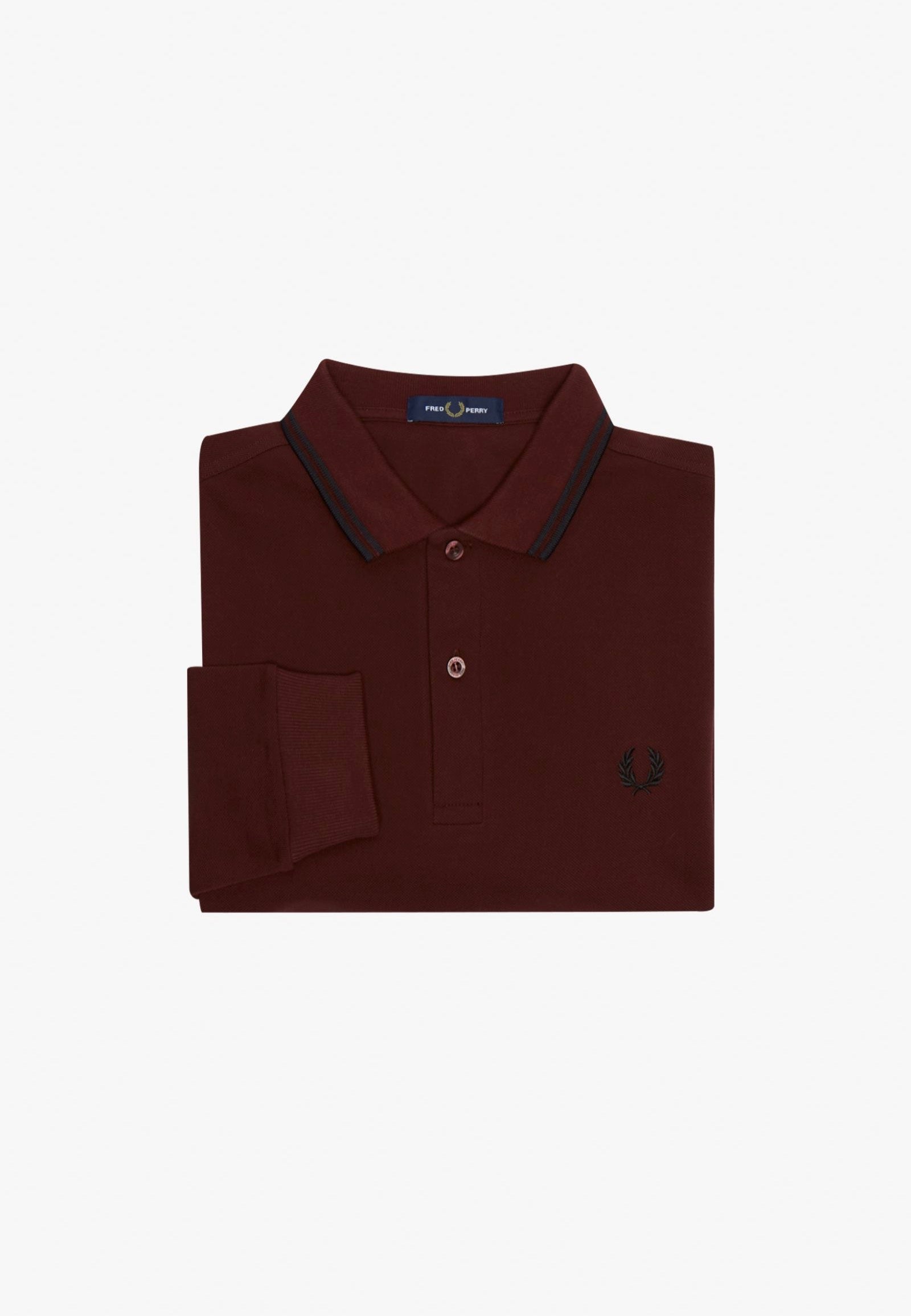 Fred Perry - Twin Tipped Oxblood - Longsleeve Best