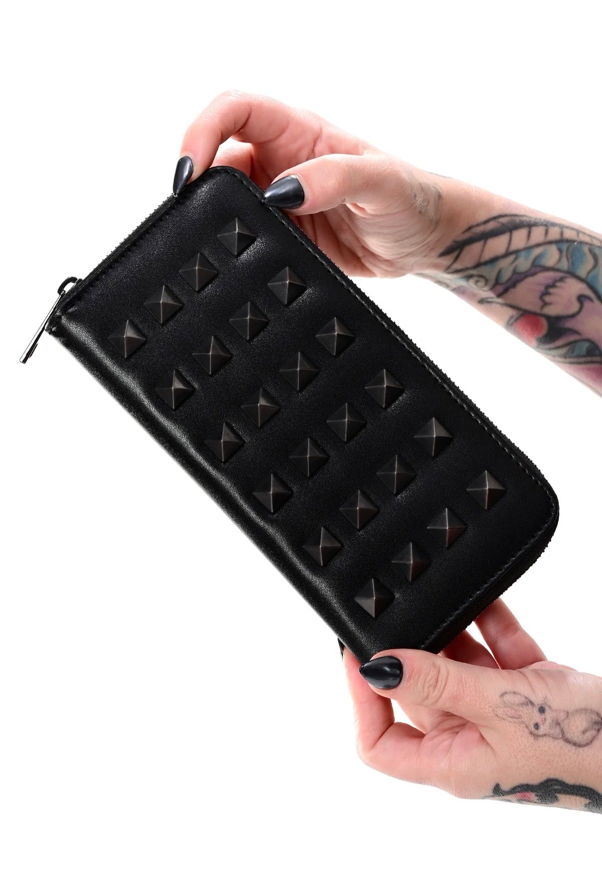 Foxblood - Studded Black - Wallet Perfect